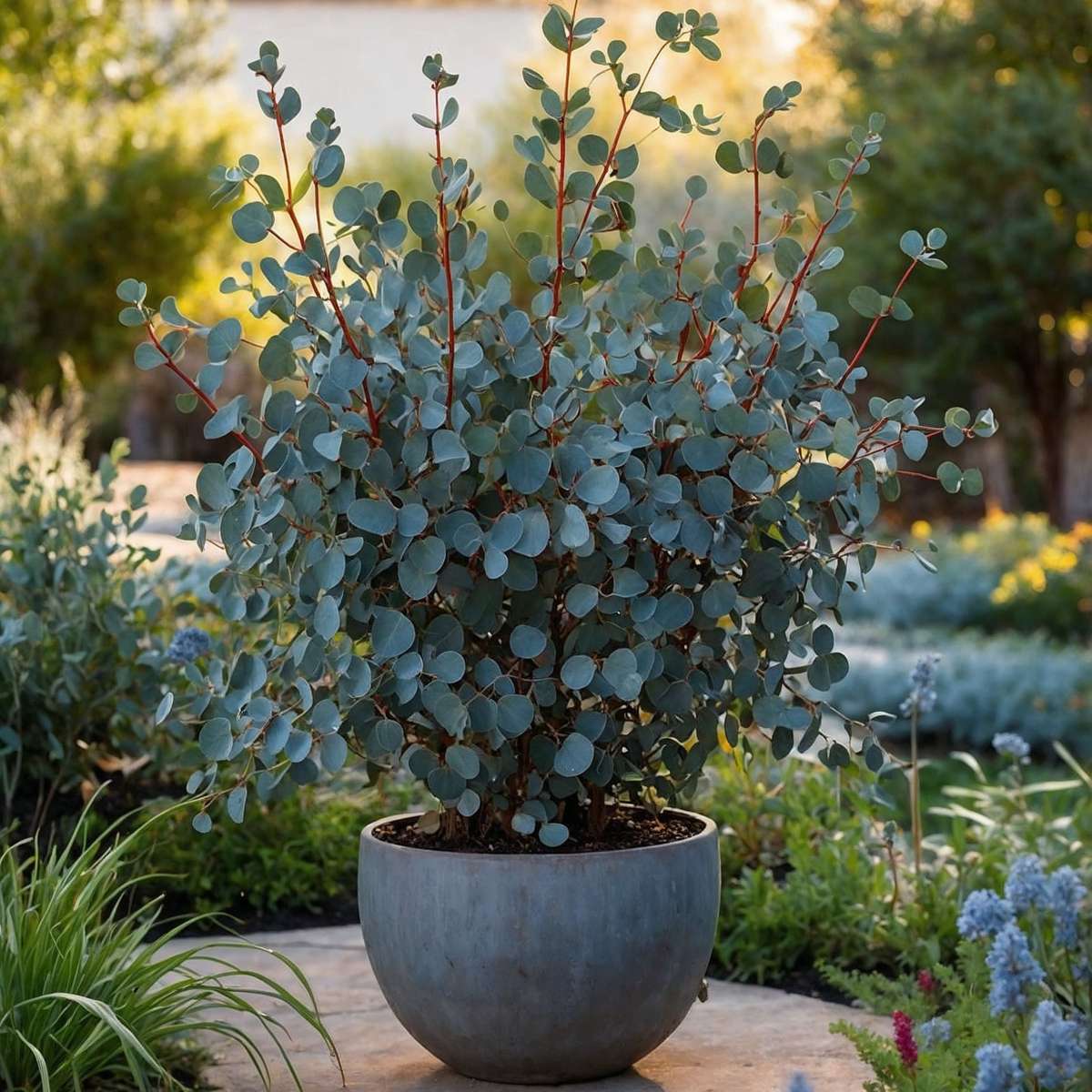 Gum bush - 2 pcs. - Eucalyptus cinerea 'Silver Dollar' - H90-110cm - ⌀19cm