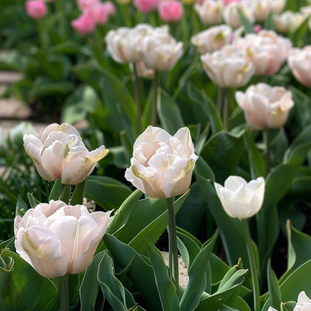 Tulipe - Set de 25 - Tulipa 'Dreamer' - Bulbes à fleurs - Rose