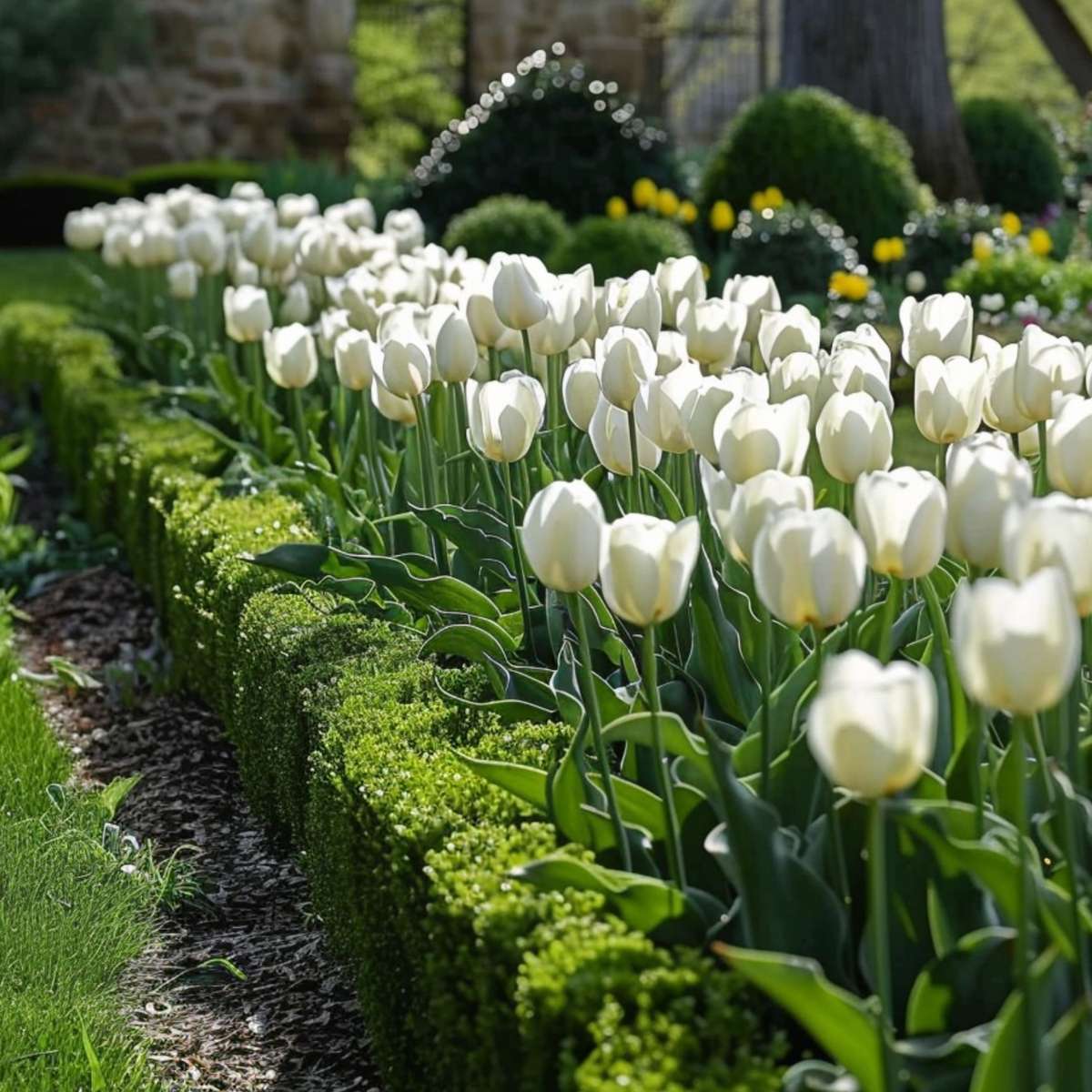 Tulipe - Set de 21 - Tulipa 'Northcap' - Bulbes à fleurs - Jaune - TD Plantz