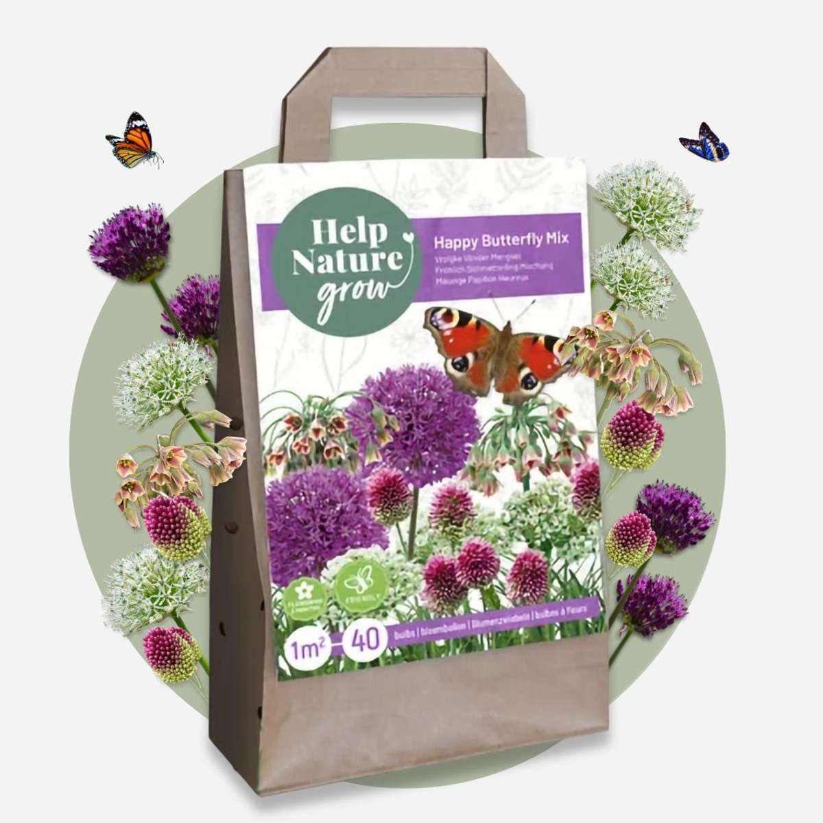 Mélange de bulbes qui attirent les papil - Set de 40 - TD Plantz