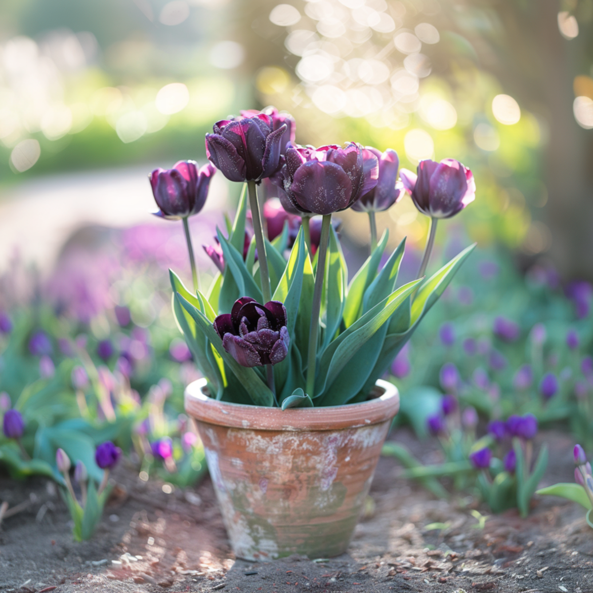 Tulip bulbs - 15 pcs. - Tulipa 'Black Hero' - Flower Bulbs