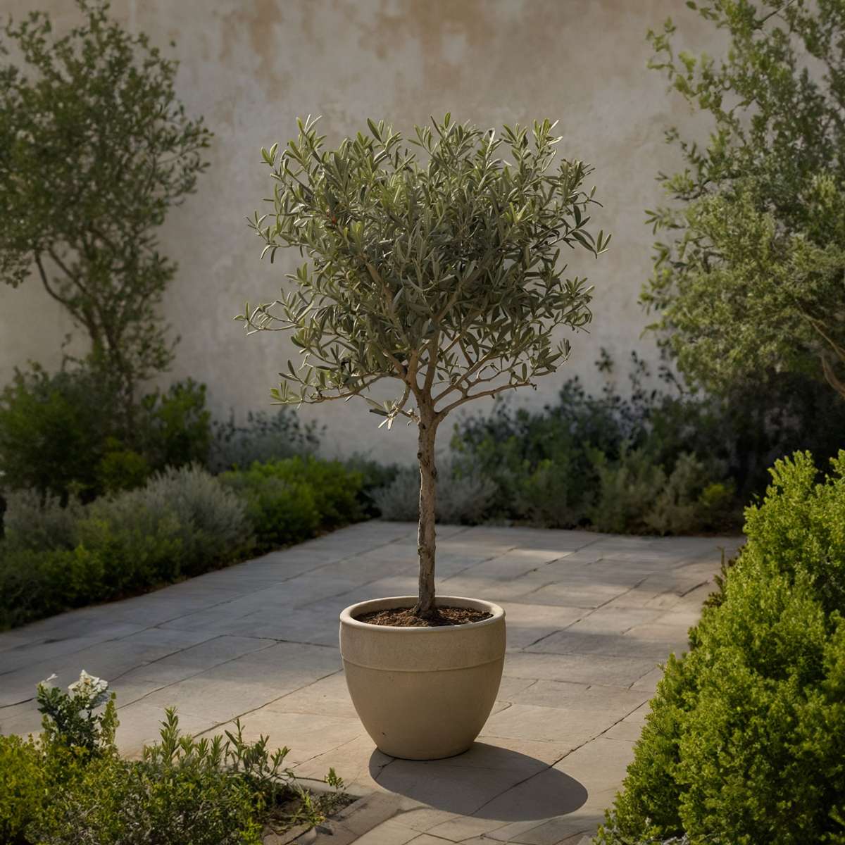 Olivier - Set de 2 - Olea europaea - Hauteur 90-100cm - ⌀21cm