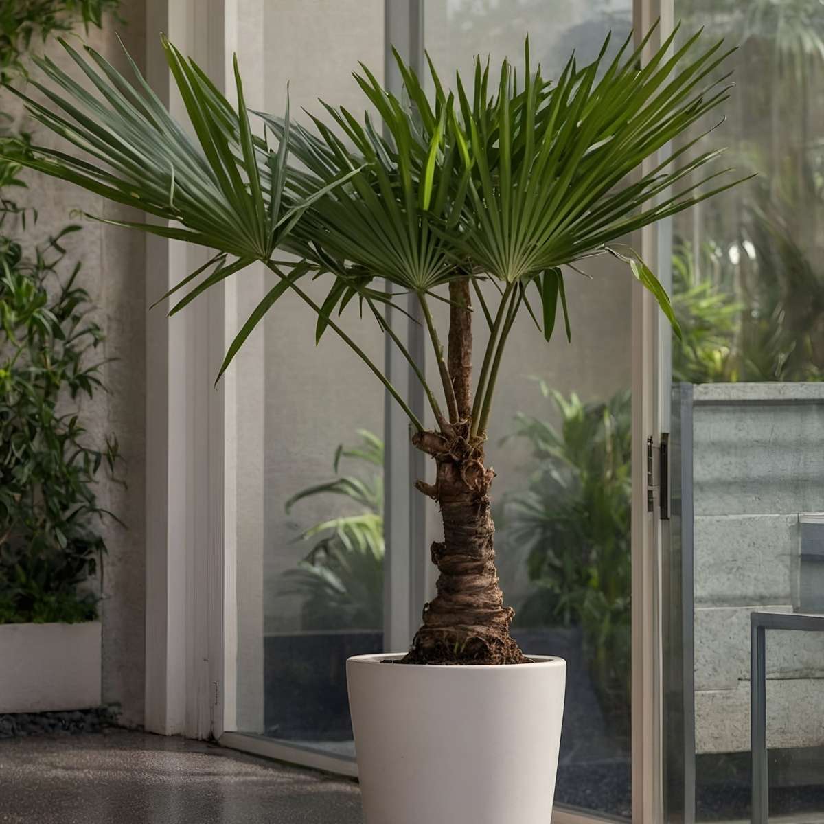Palmier de Chine - Trachycarpus Fortunei - Hauteur 65-75cm - ⌀21cm - TD Plantz