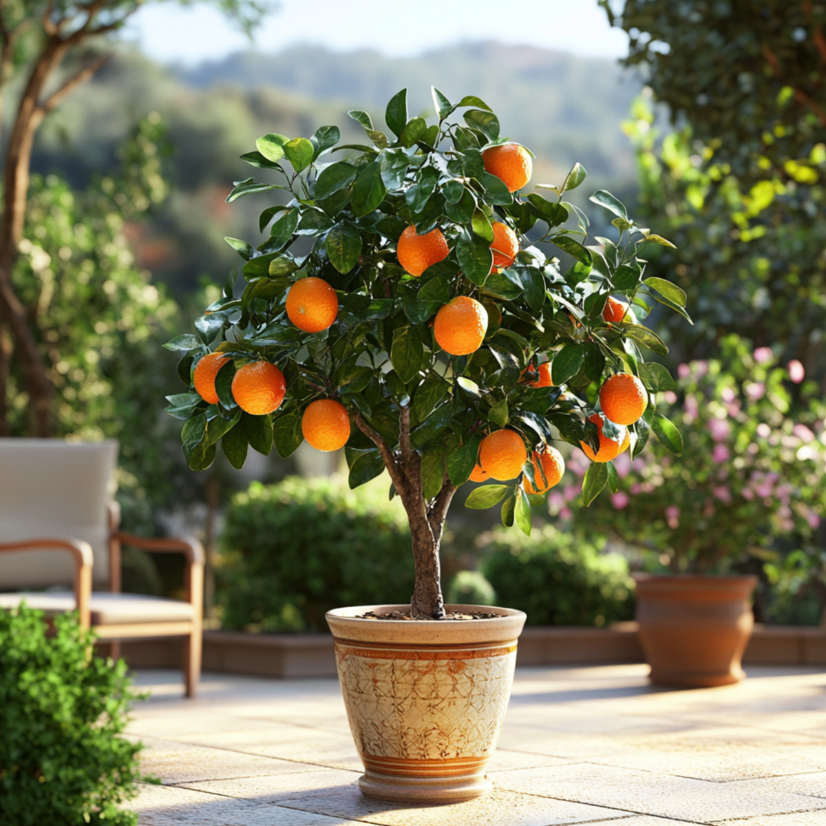 Oranger sanguin - Citrus aurantium Tarocco - Hauteur 90-110cm - ⌀19cm