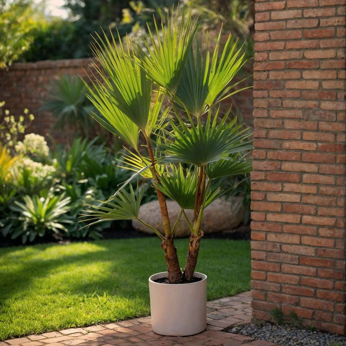 Palmier de Washington - Set de 2 - Washingtonia robusta - H50-60cm - ⌀15cm - TD Plantz