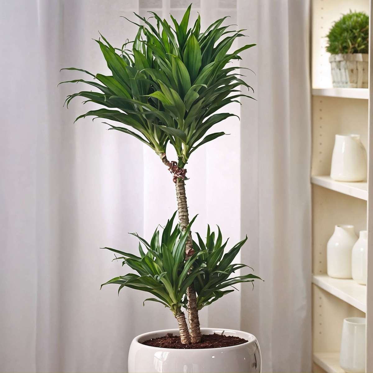 Dragon Tree - 2 pcs. - Dracaena surculosa - Height 50-65cm - ⌀17cm