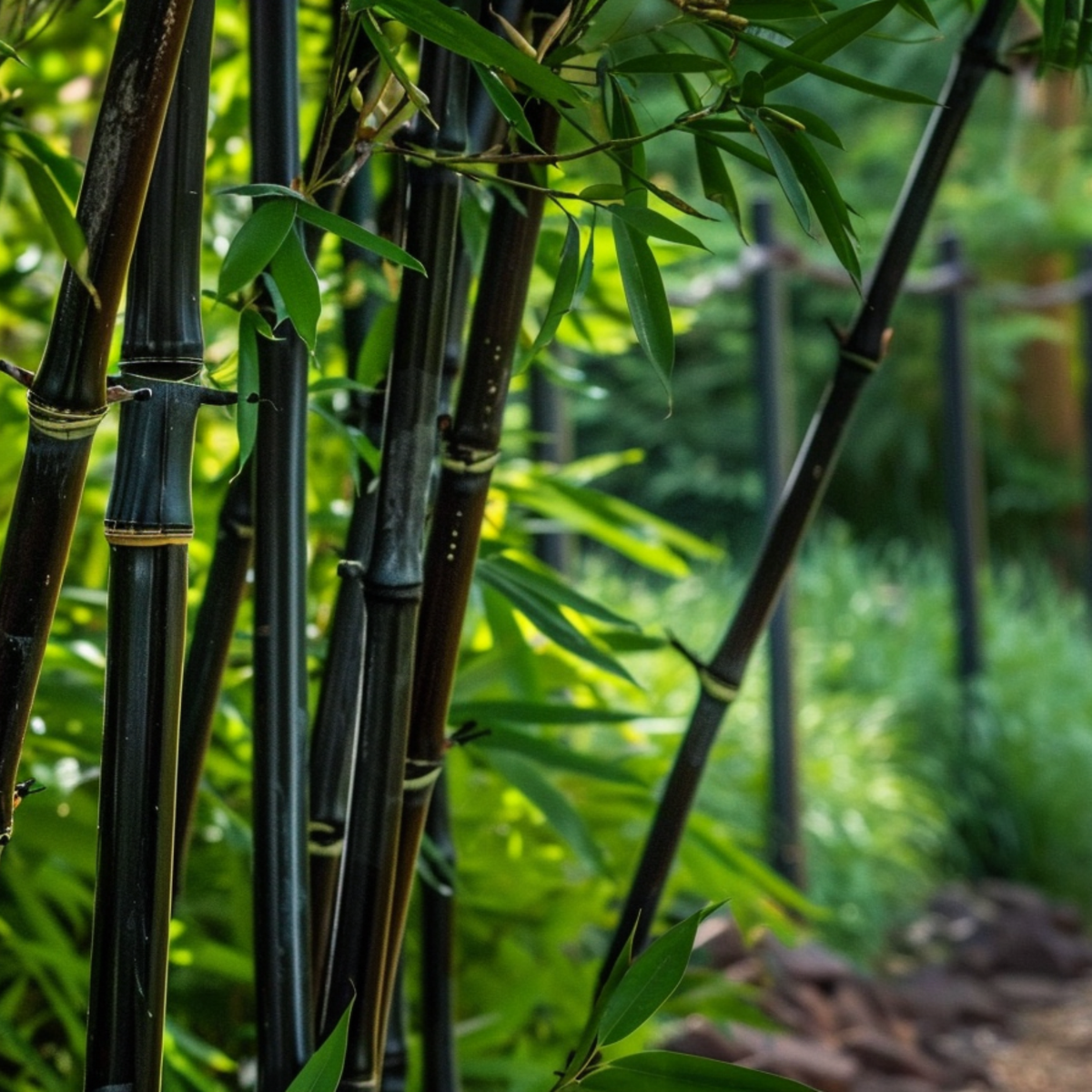 Bambou - Lot de 18 - Fargesia nitida 'Black Dragon' - Hauteur 25-40cm - ⌀14cm