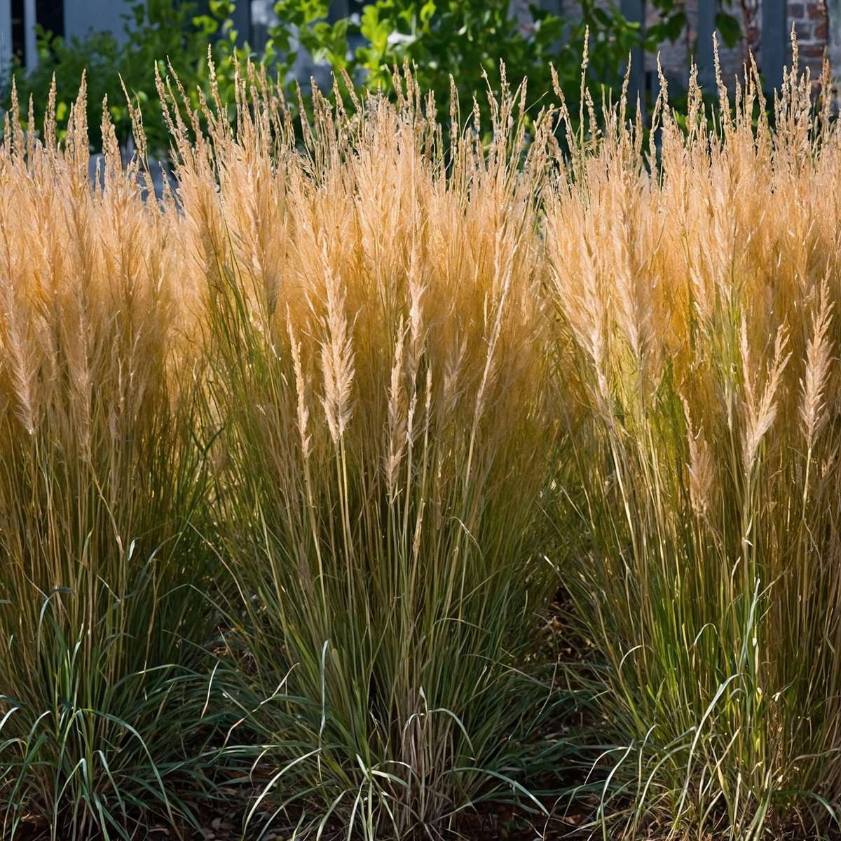 Calamagrostide - Set de 2 - Calamagrostis 'Karl Foerster' - H40-60cm - ⌀23cm