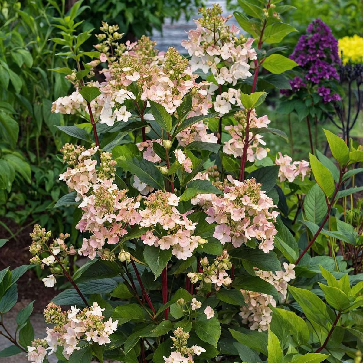 Hortensia - Set de 2 - Hydrangea paniculata 'Early Harry' - H25-40cm - ⌀19cm
