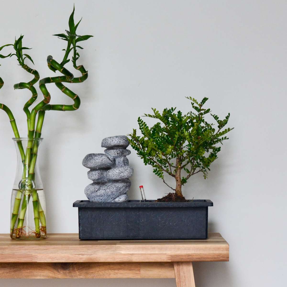 Waterval Stones - 2 pcs. - Bonsai - Height 25-35cm - ⌀29cm
