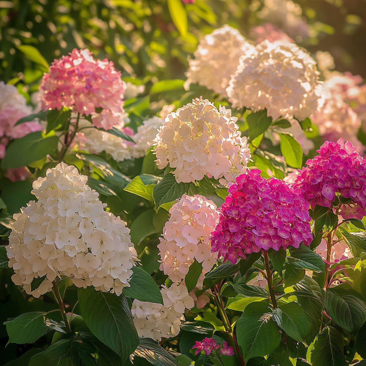 Hortensia - Set de 6 - Hydrangea paniculata - Hauteur 25-35cm - ⌀9cm