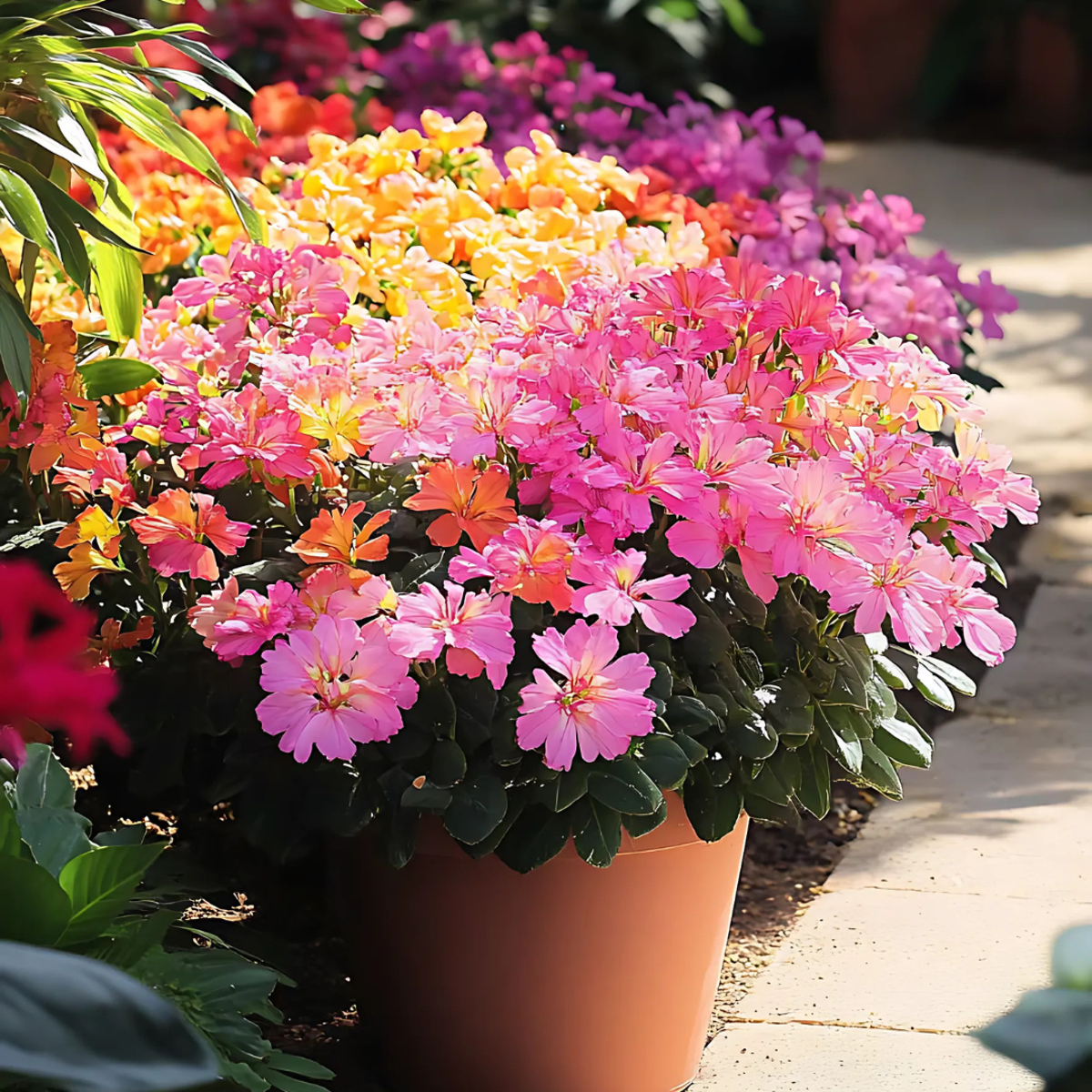 Rock Flower - 6 pcs. - Lewisia cotyledon - Height 10-20cm - ⌀10cm