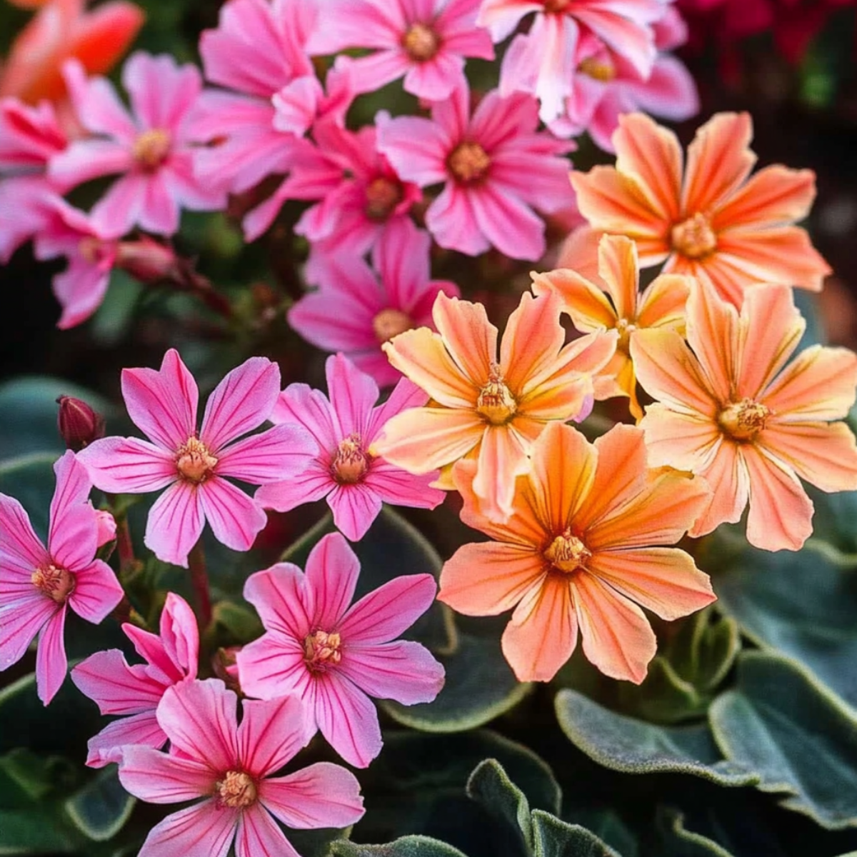 Rock Flower - 6 pcs. - Lewisia cotyledon - Height 10-20cm - ⌀10cm