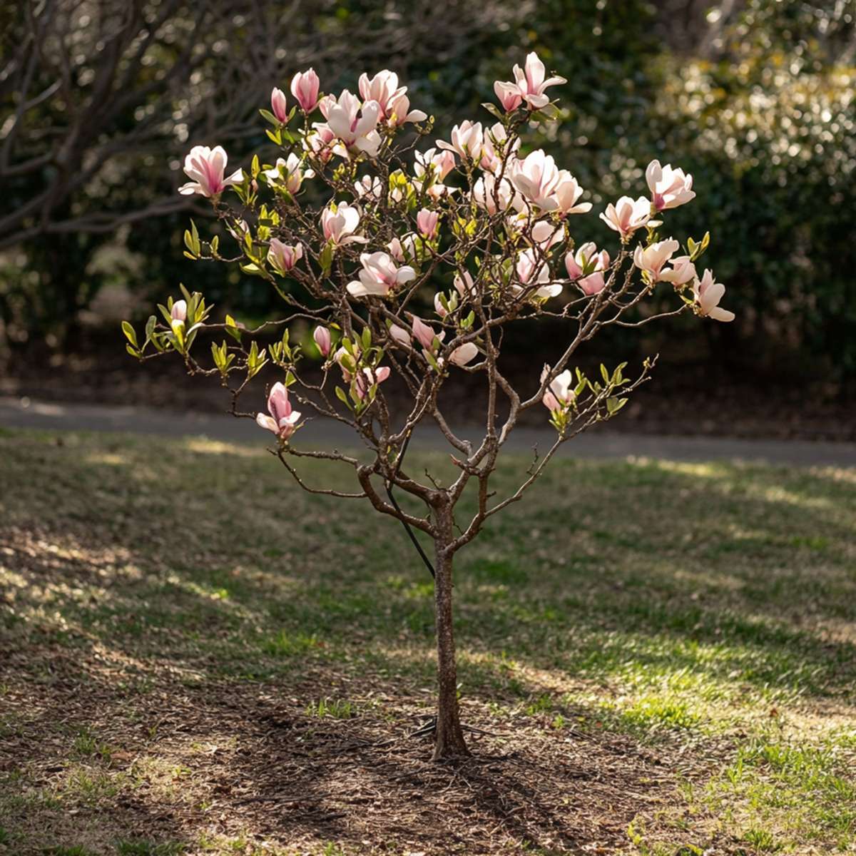 Arbre à tulipes - Set de 3 - Magnolia - Hauteur 25-40cm - ⌀9cm