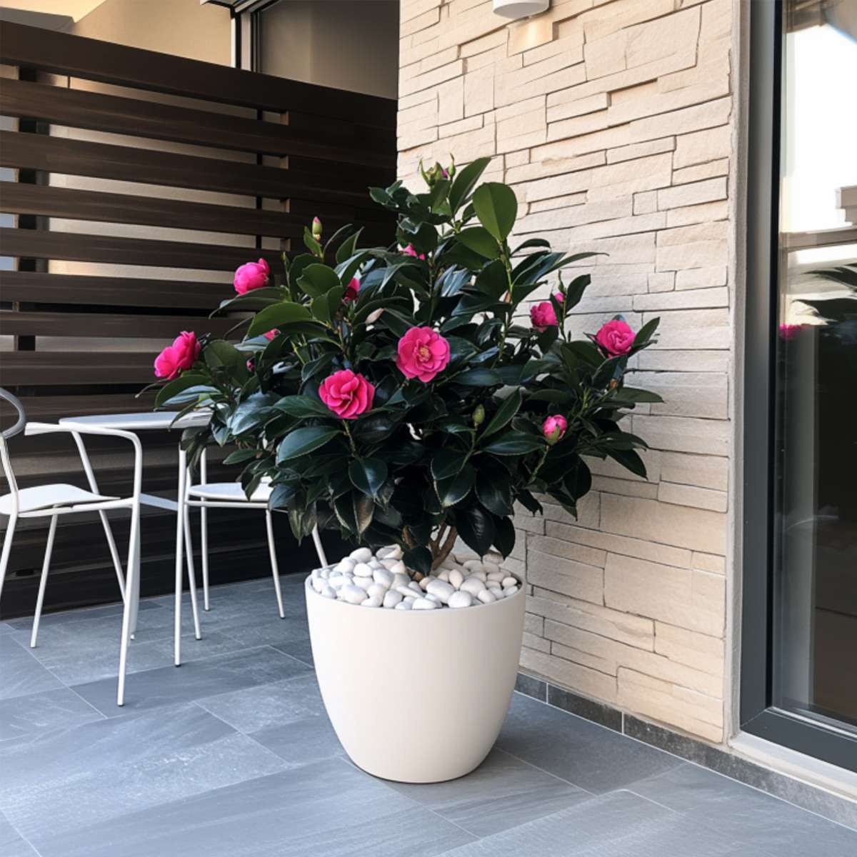 Camélia - Set de 2 - Camellia japonica 'Dr. King' - Hauteur 50-60cm - ⌀15cm - TD Plantz