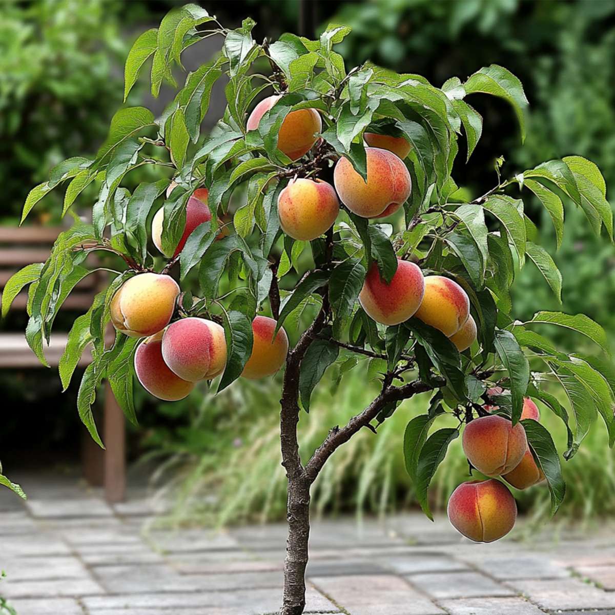 Prunier - Set de 2 - Prunus 'Bonanza' - Hauteur 60-70cm - ⌀15cm