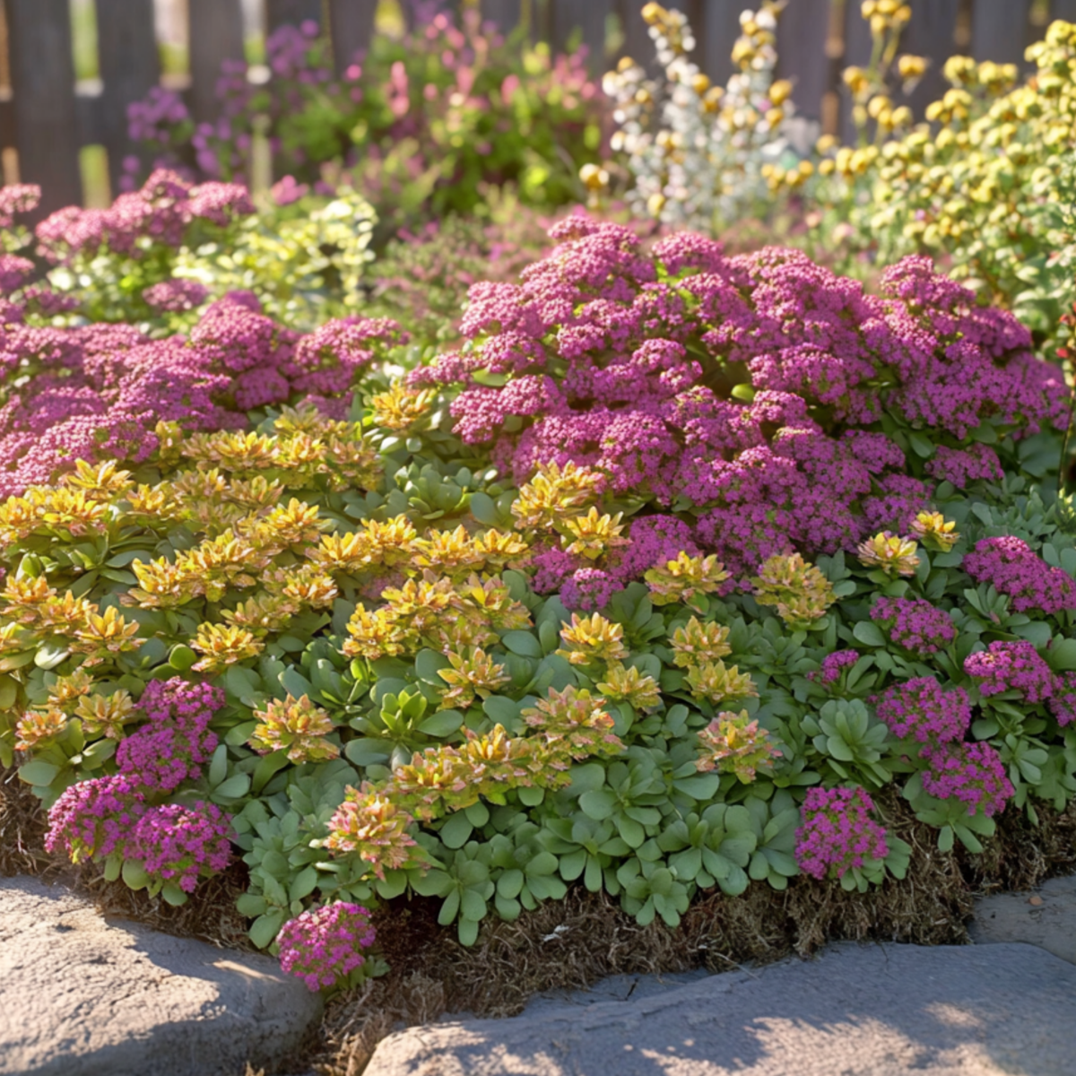 Orpin - Set de 3 - Sedum reflexum - Hauteur 10-15cm - ⌀12cm