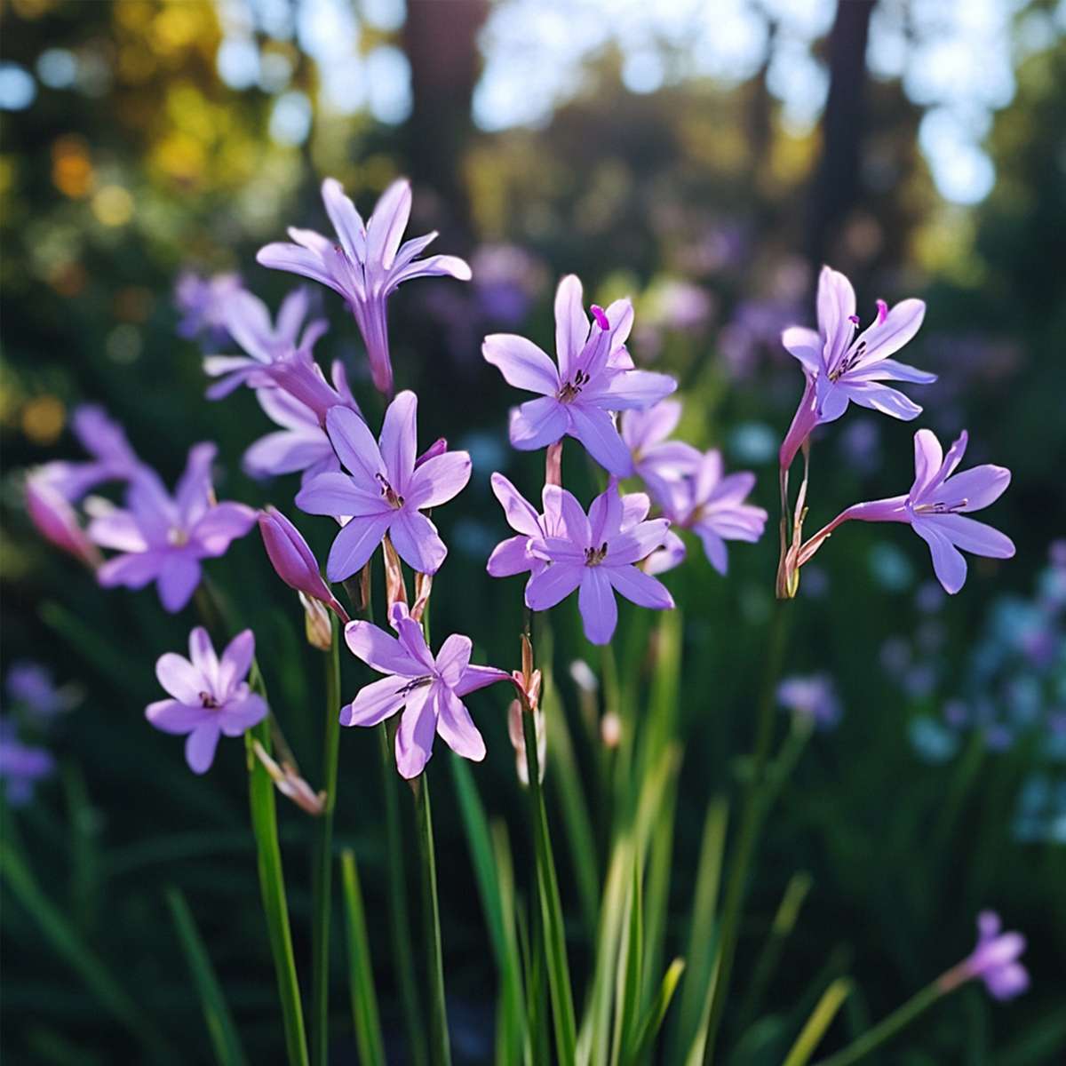 Tulbaghie - Set de 3 - Tulbaghia violacea - Hauteur 15-25cm - ⌀9cm