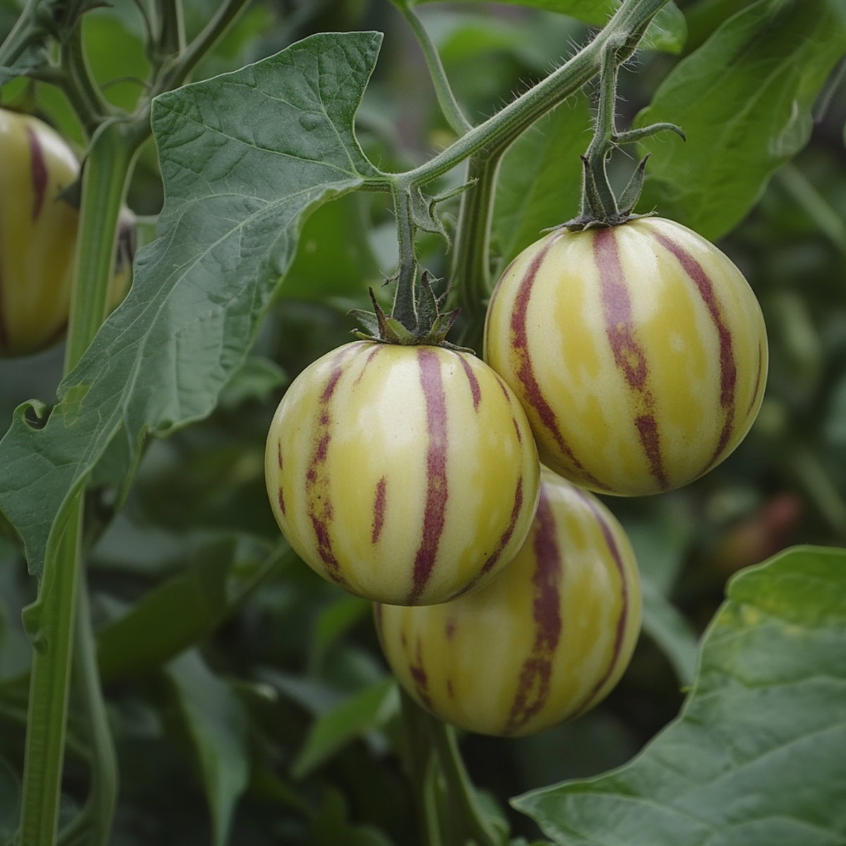 Tomatillo - Set de 3 - Solanum Muricatum 'Pepino gold' - Hauteur 25-40cm - ⌀9cm
