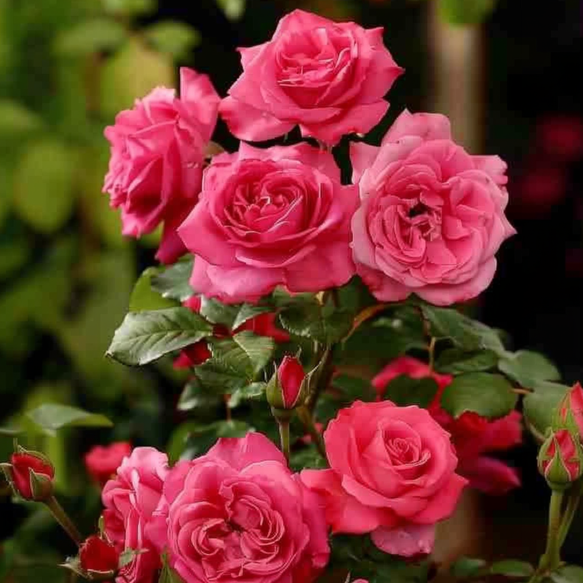 Rosier sur tige - Set de 2 - Rosa palace 'Topkapi' - Hauteur 80-100cm - ⌀19cm