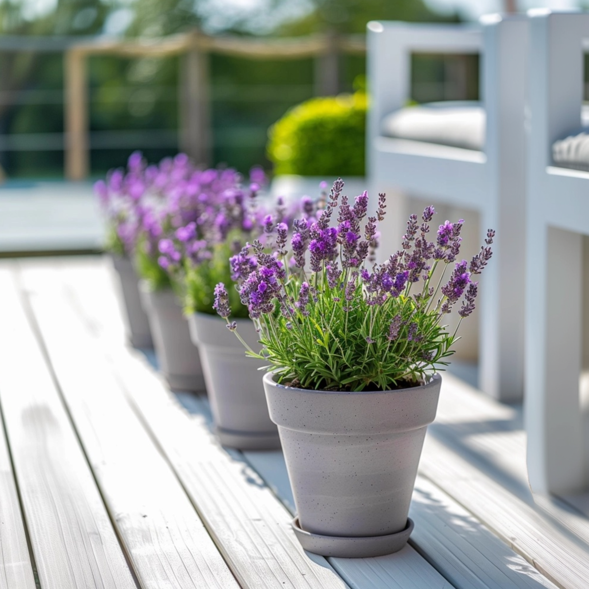 Lavande vraie - Set de 2 - Lavandula stoechas 'Anouk' - Hauteur 25-35cm - ⌀15cm
