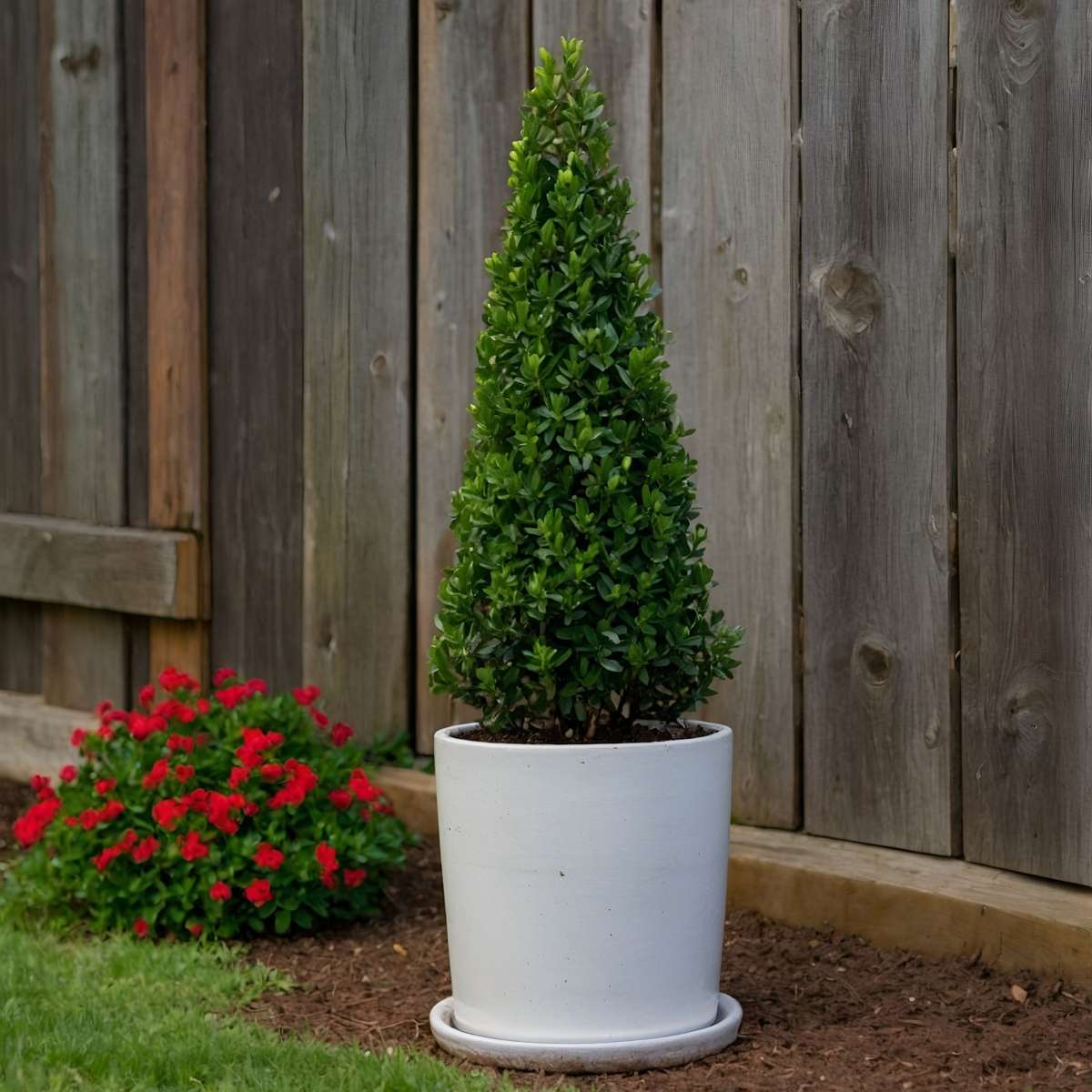 Houx crenelé - Set de 2 - Ilex crenata 'Jenny' - Hauteur 55-65cm - ⌀21cm