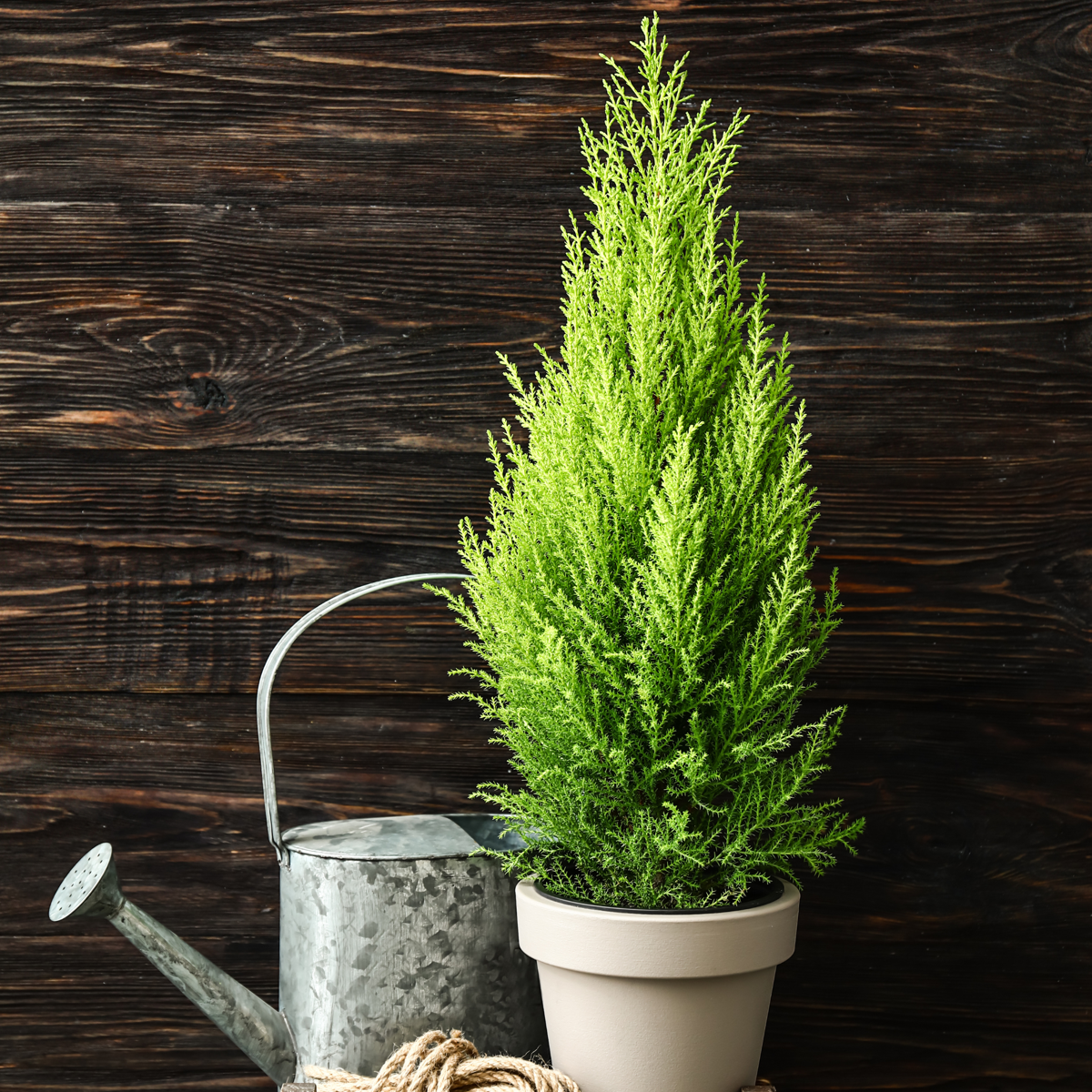 Cyprès de Provence - Set de 2 - Cupressus 'Totem' - H60-80cm - ⌀19cm