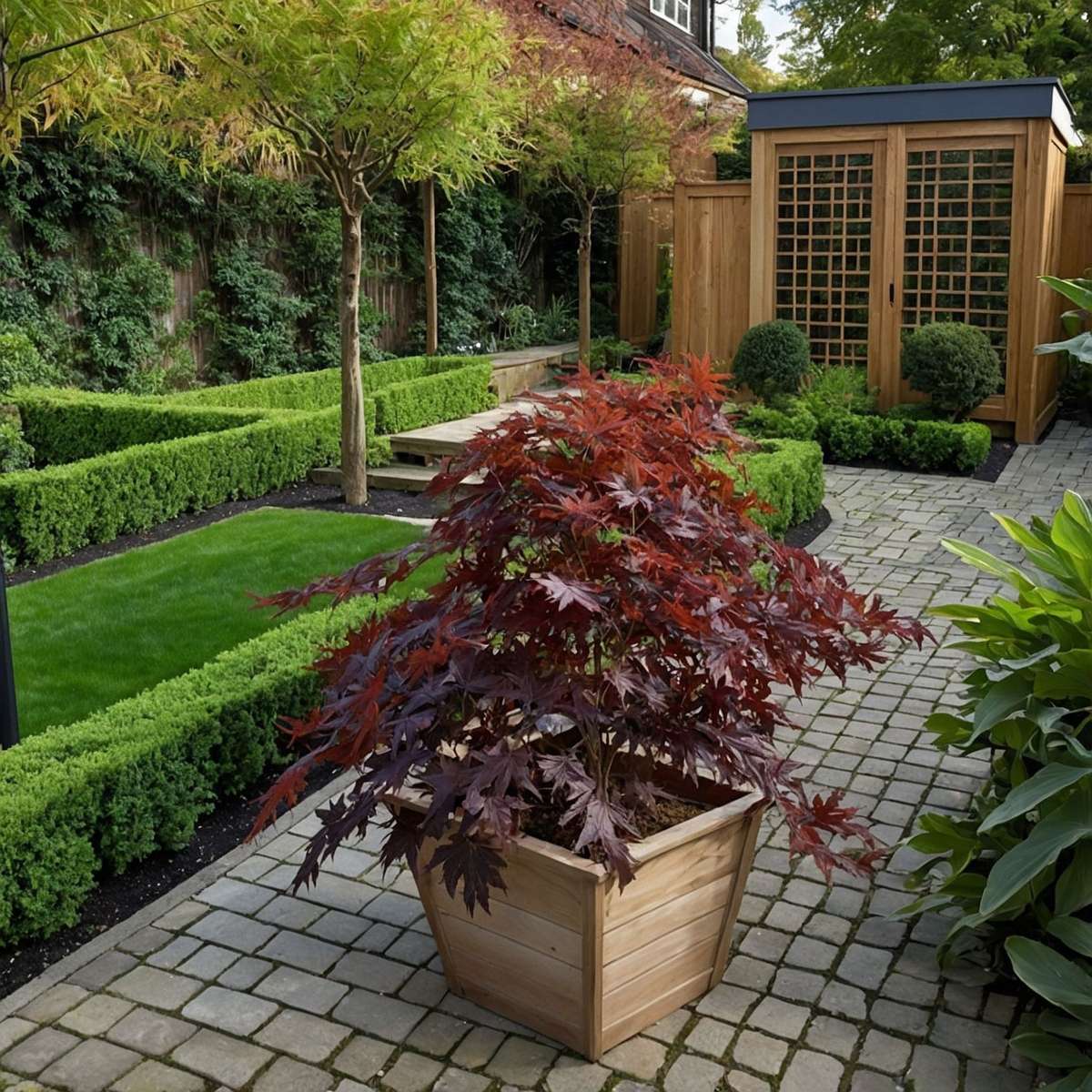 Japanese maple - Acer palmatum 'Black Lace' - Height 60-70cm - ⌀19cm