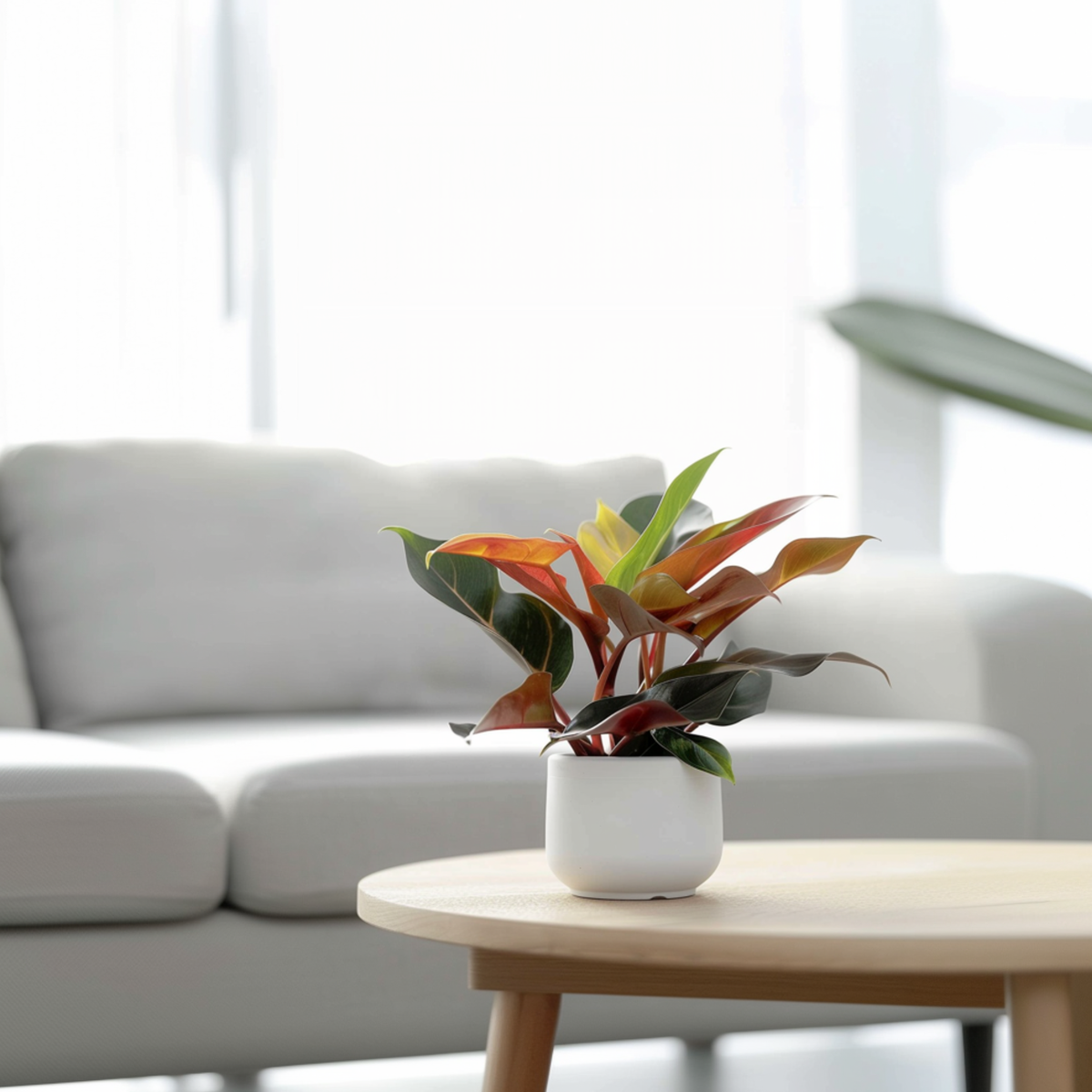 Plante verte - Set de 2 - Philodendron 'Sun Light' - Hauteur 20-30cm - ⌀12cm