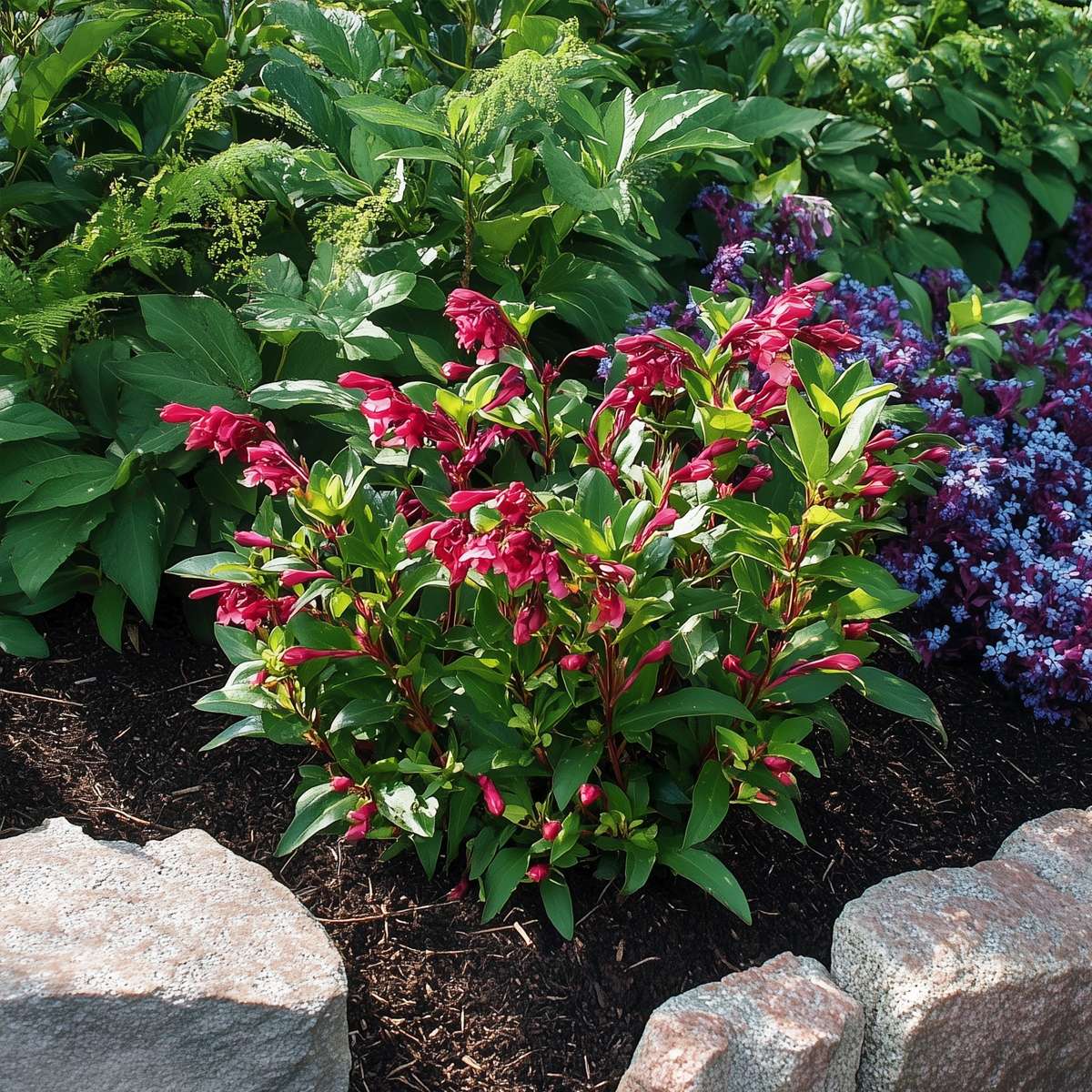 Flowering Shrub - 2 pcs. - Weigela florida 'Red Prince' - Height 25-40cm - ⌀17cm