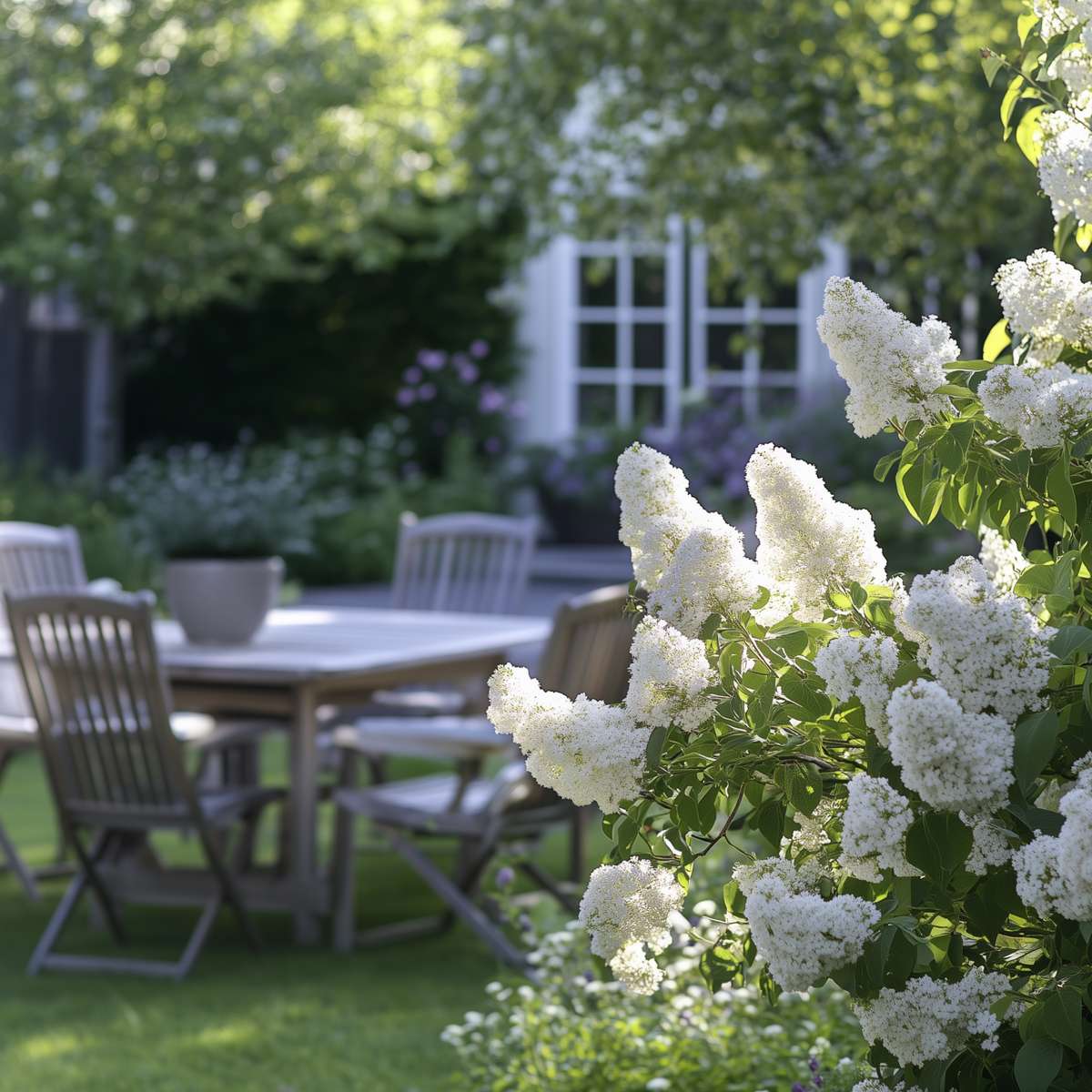 Lilas commun - Set de 2 - Syringa vulgaris 'Mme Lemoine' - H25-40cm - ⌀17cm
