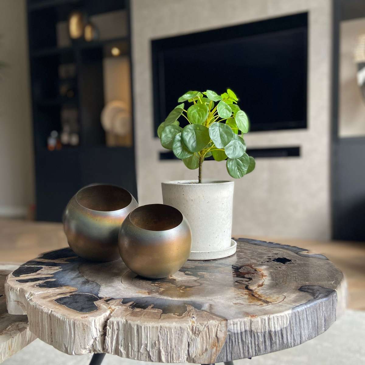 Pilea Peperomioides artificiel - Hauteur 30cm