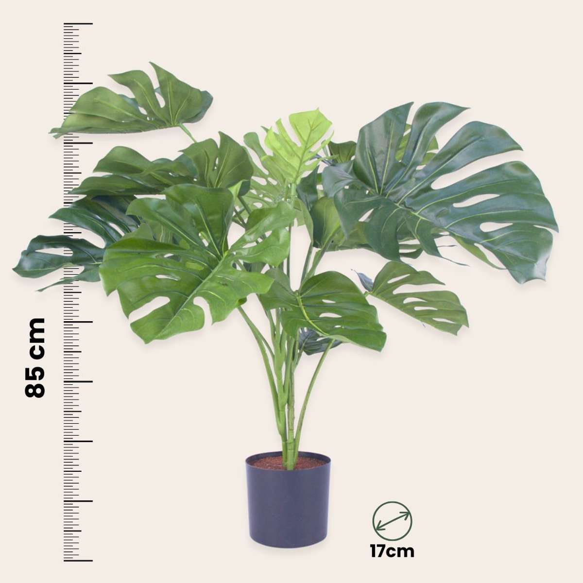 Monstera artificiel - Hauteur 85cm