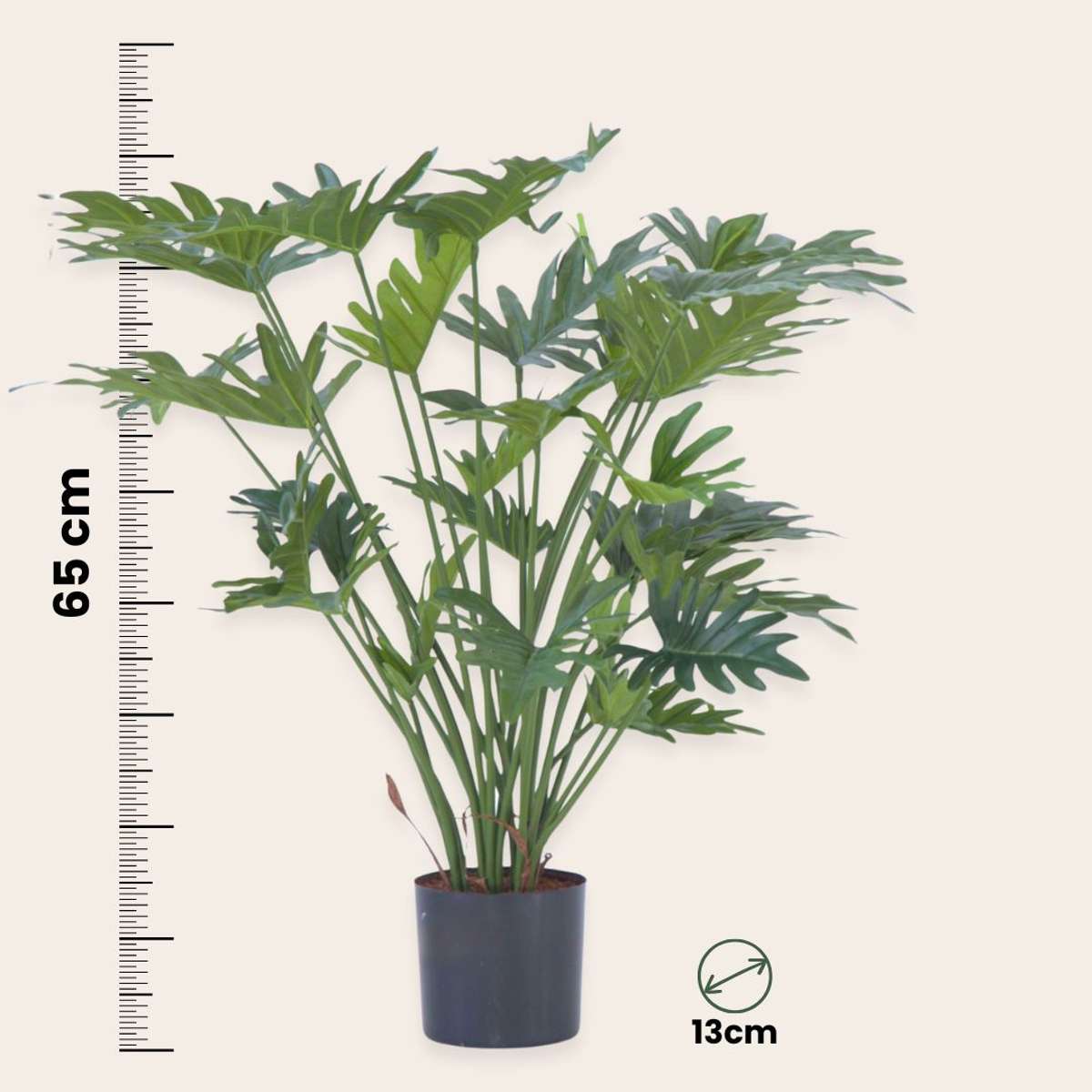 Philodendron artificiel 'Selloum' - Hauteur 65cm