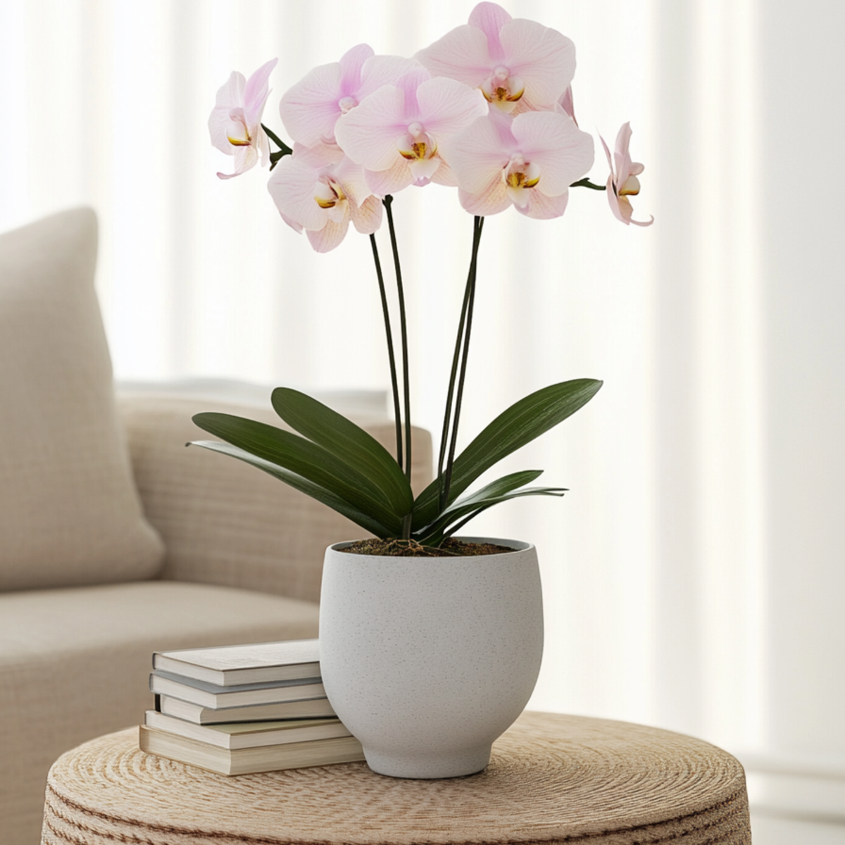 Orchidée papillon - Phalaenopsis - Hauteur 50-60cm - ⌀12cm - TD Plantz