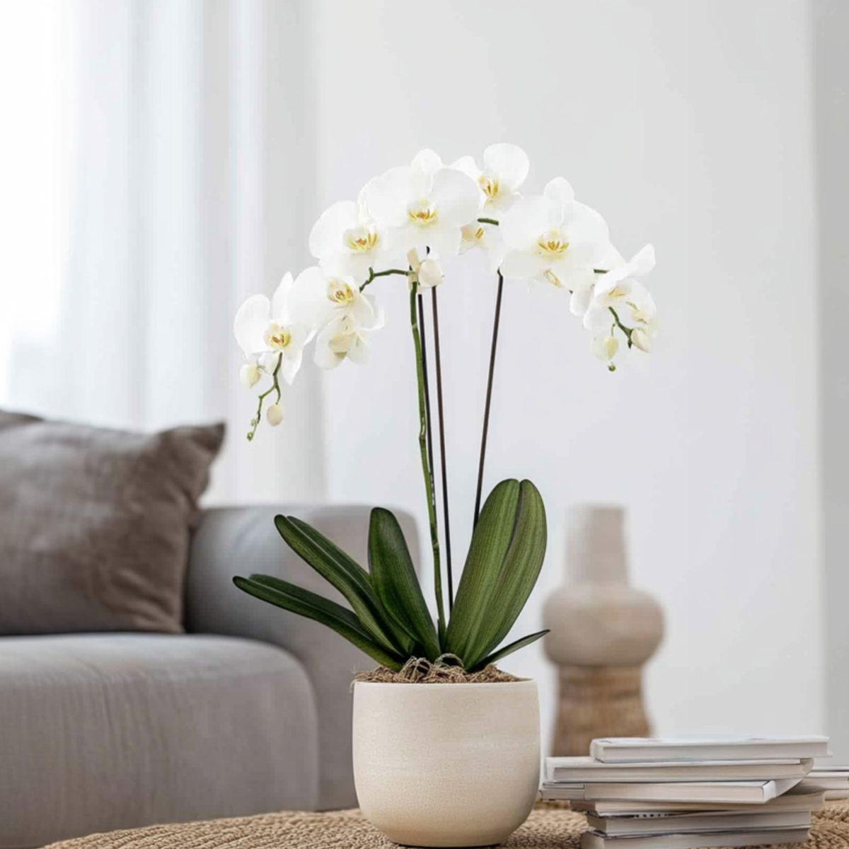 Orchidée papillon - Phalaenopsis - Hauteur 50-60cm - ⌀12cm - TD Plantz