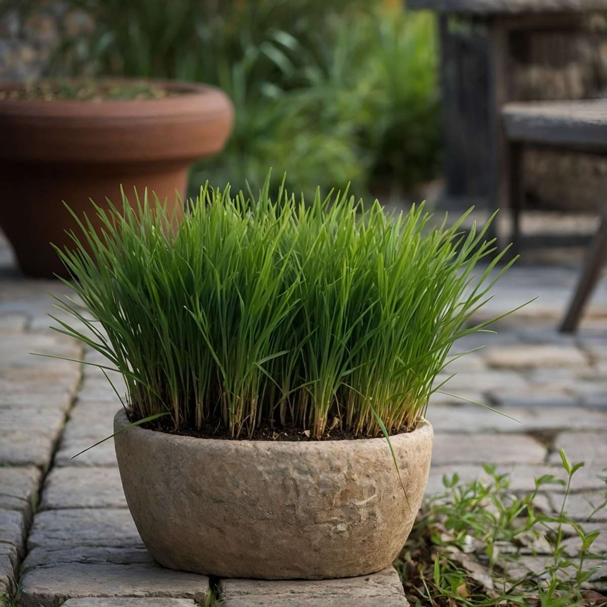 Herbe à chat - Set de 6 - Cyperus zumula - Hauteur 30-40cm - ⌀12cm