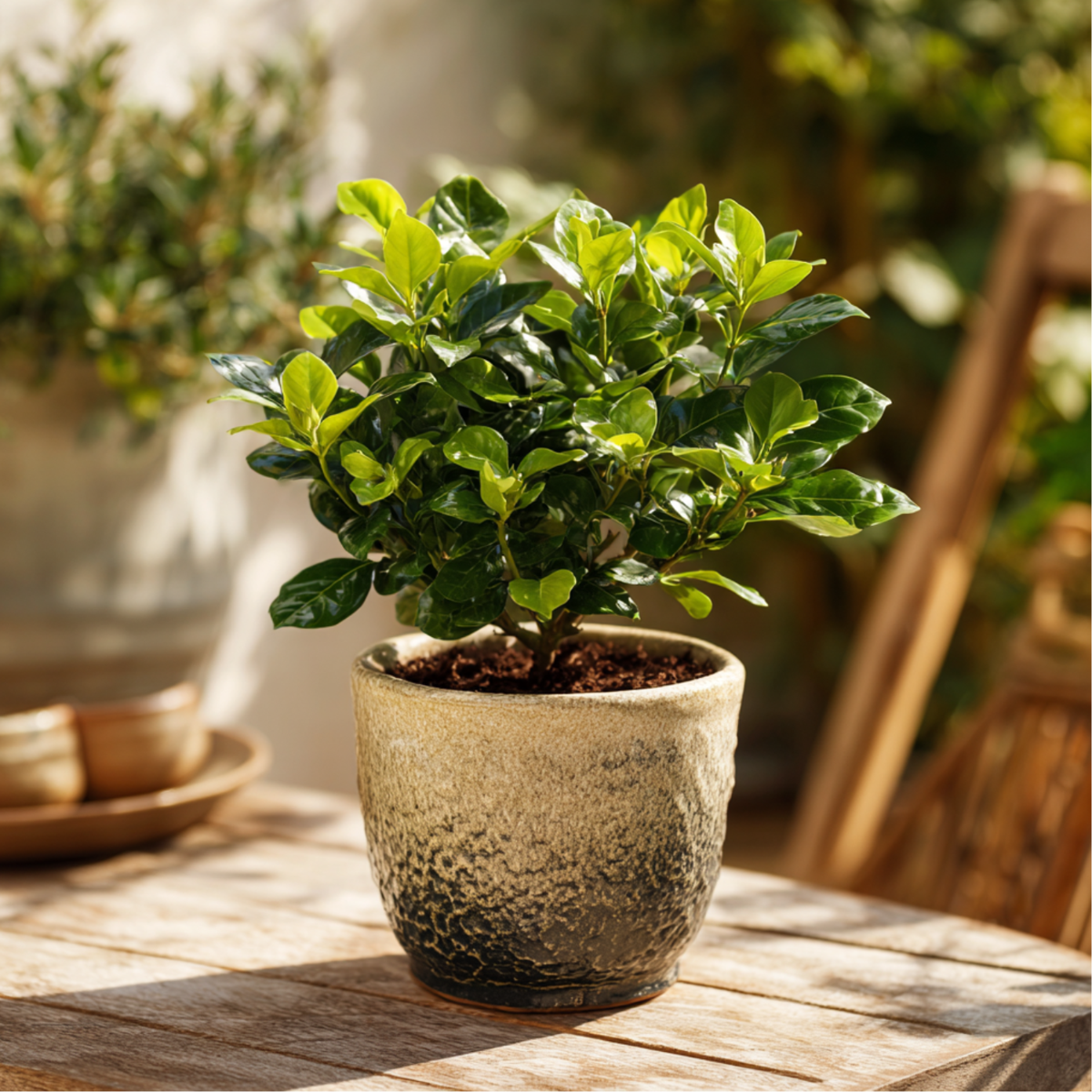 Jasmin du Cap - Set de 4 - Gardenia jasminoides - Hauteur 20-30cm - ⌀13cm