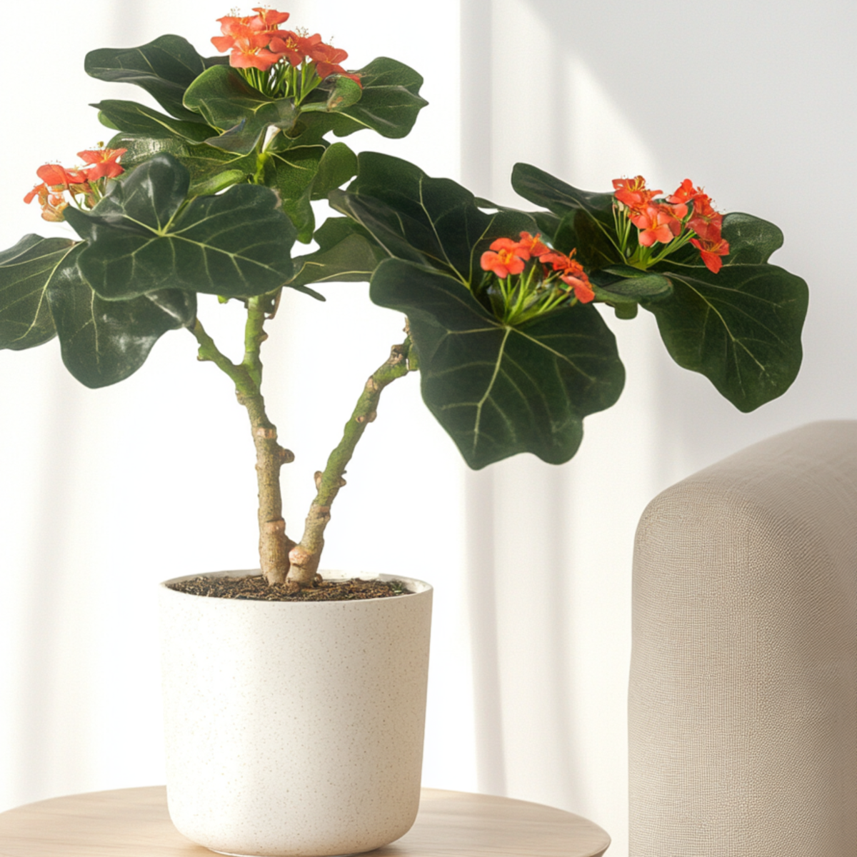 Podagre - Set de 2 - Jatropha podagrica - Hauteur 25-45cm - ⌀13cm - TD Plantz