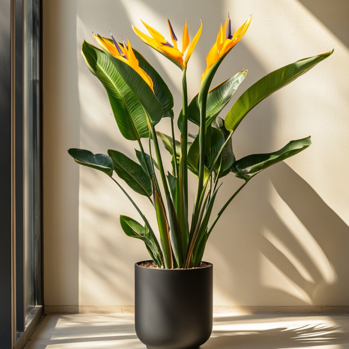 Oiseau de paradis - Strelitzia reginae - avec fleurs - Hauteur 70-100cm - Ø19cm
