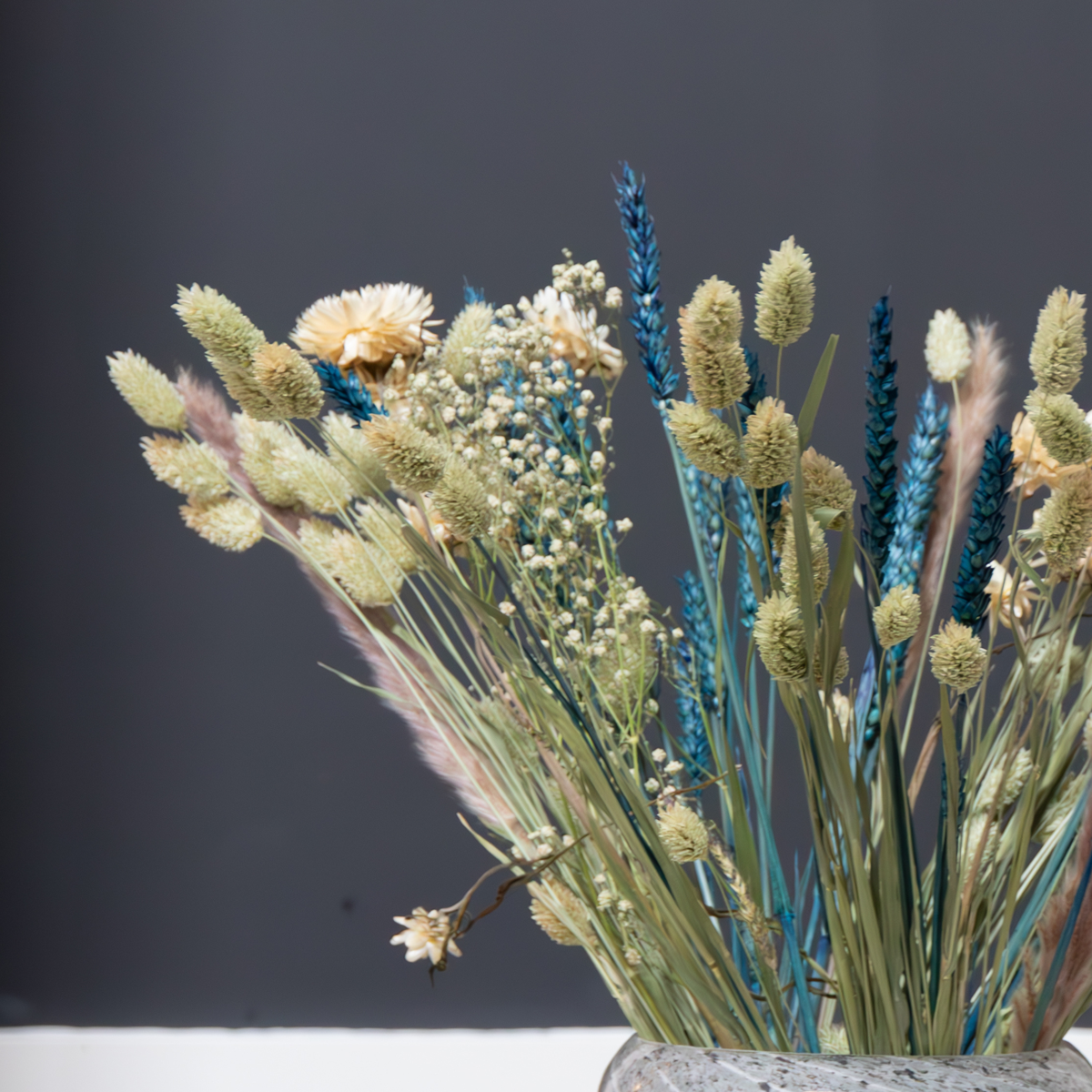 Fleurs séchées - Bouquet 'Trendy Cool'