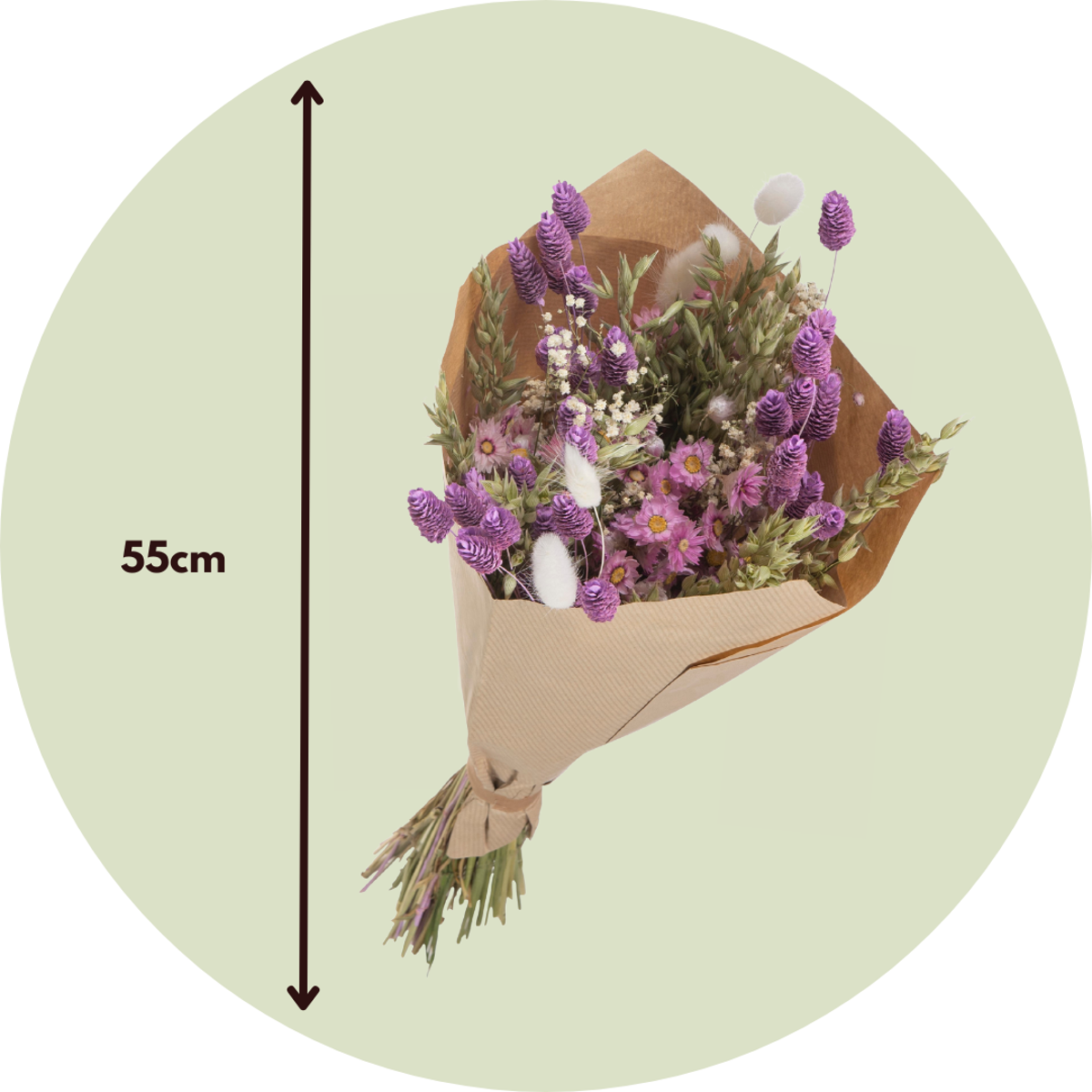 Fleurs séchées - Bouquet 'Trendy Pastel Palette'