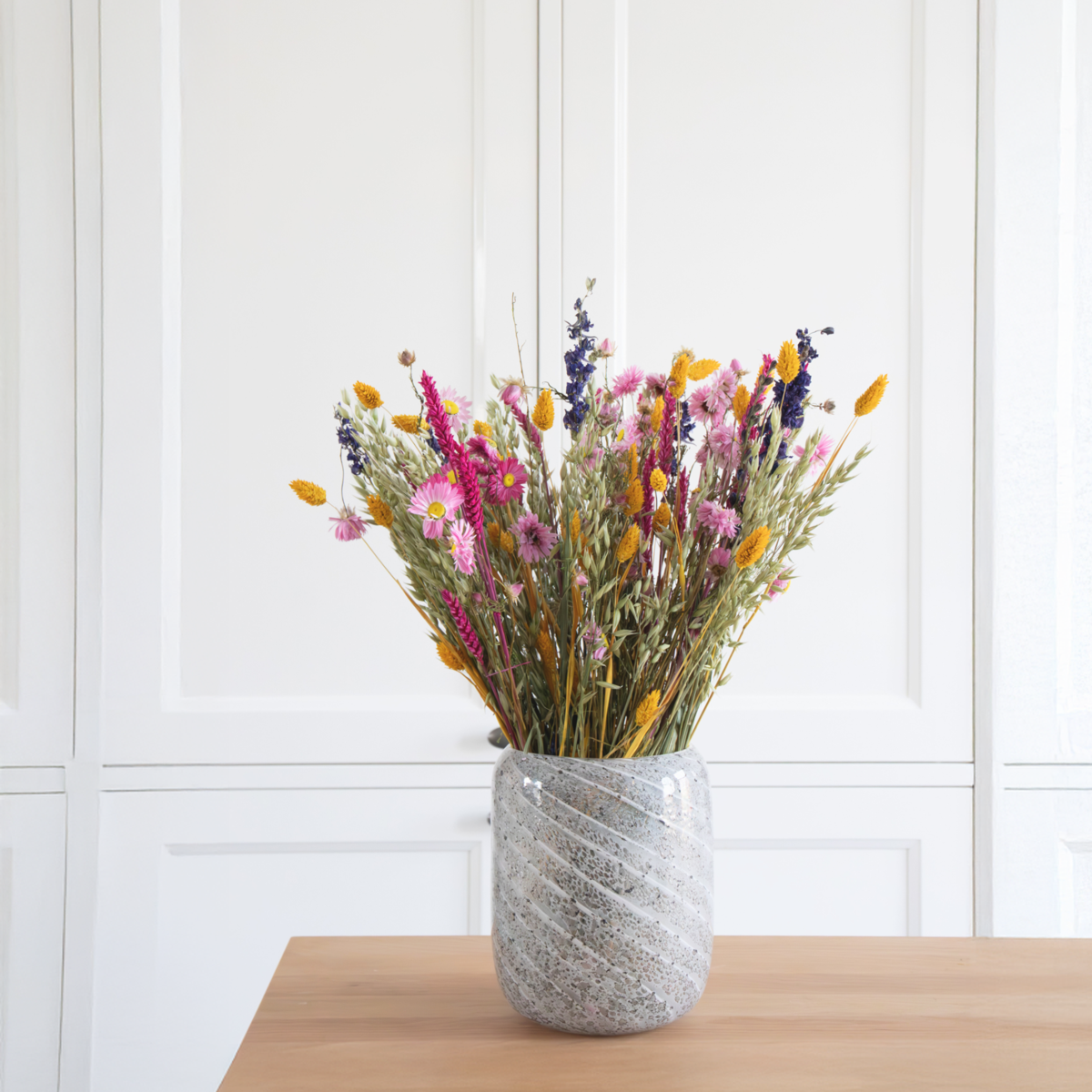 Fleurs séchées - Bouquet 'Trendy Vibrant'