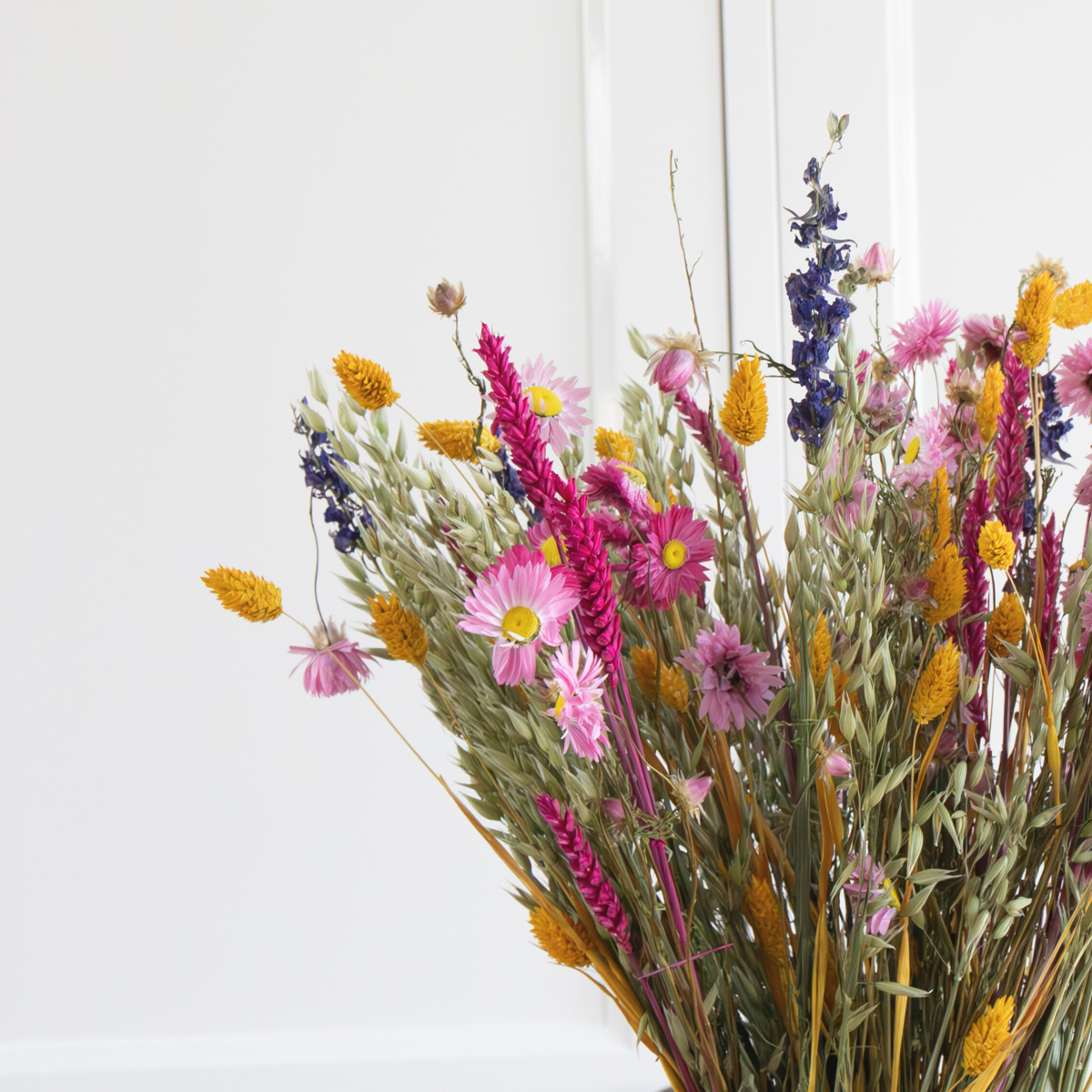 Fleurs séchées - Bouquet 'Trendy Vibrant'