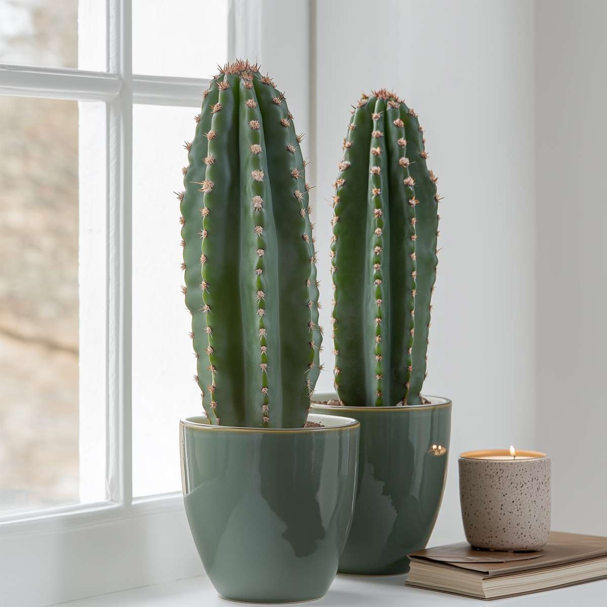 Euphorbe ingens - Set de 2 - Euphorbia ingens - Hauteur 40-50cm - ⌀18cm - TD Plantz