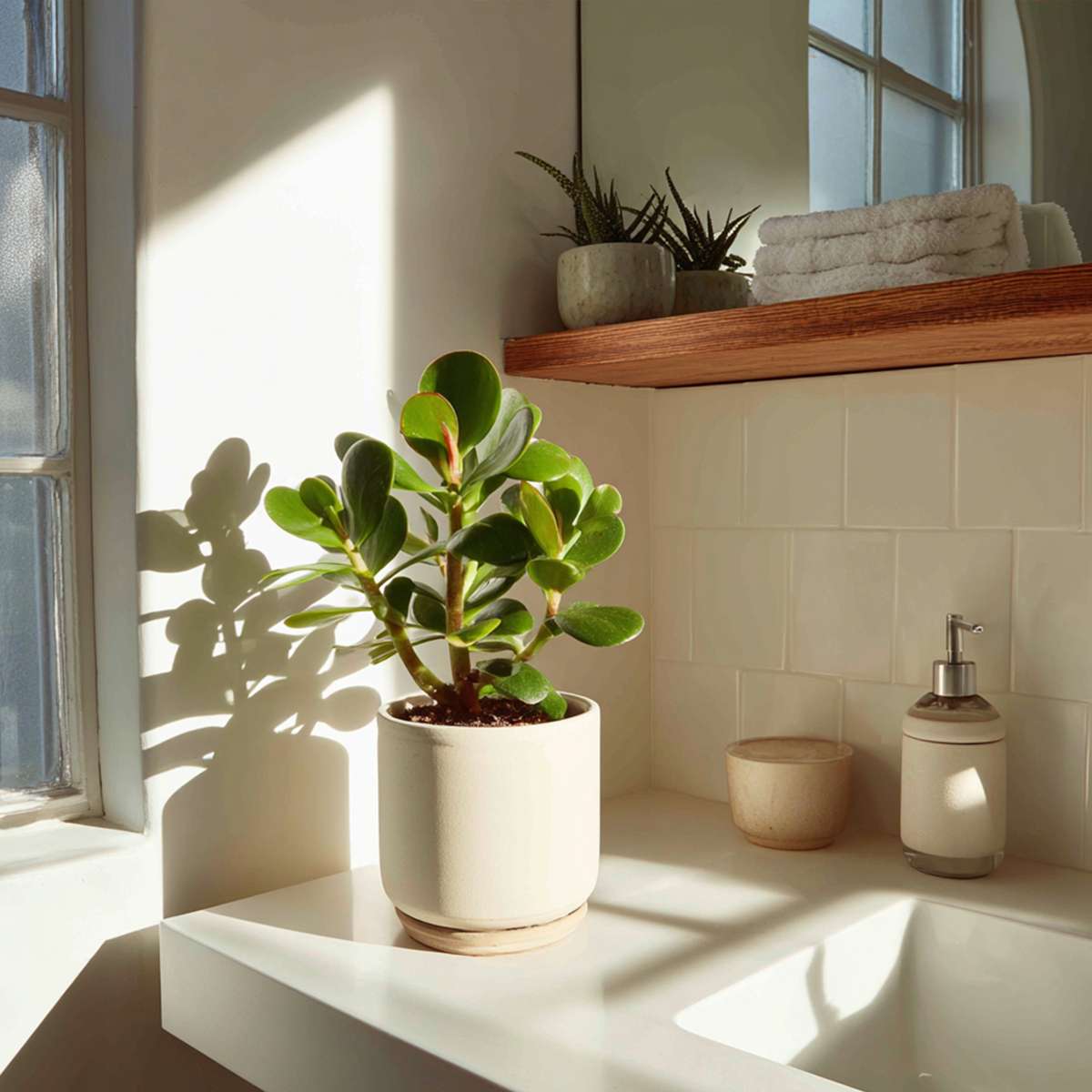 Arbre à jade - Crassula ovata - Hauteur 15-25cm - ø12cm