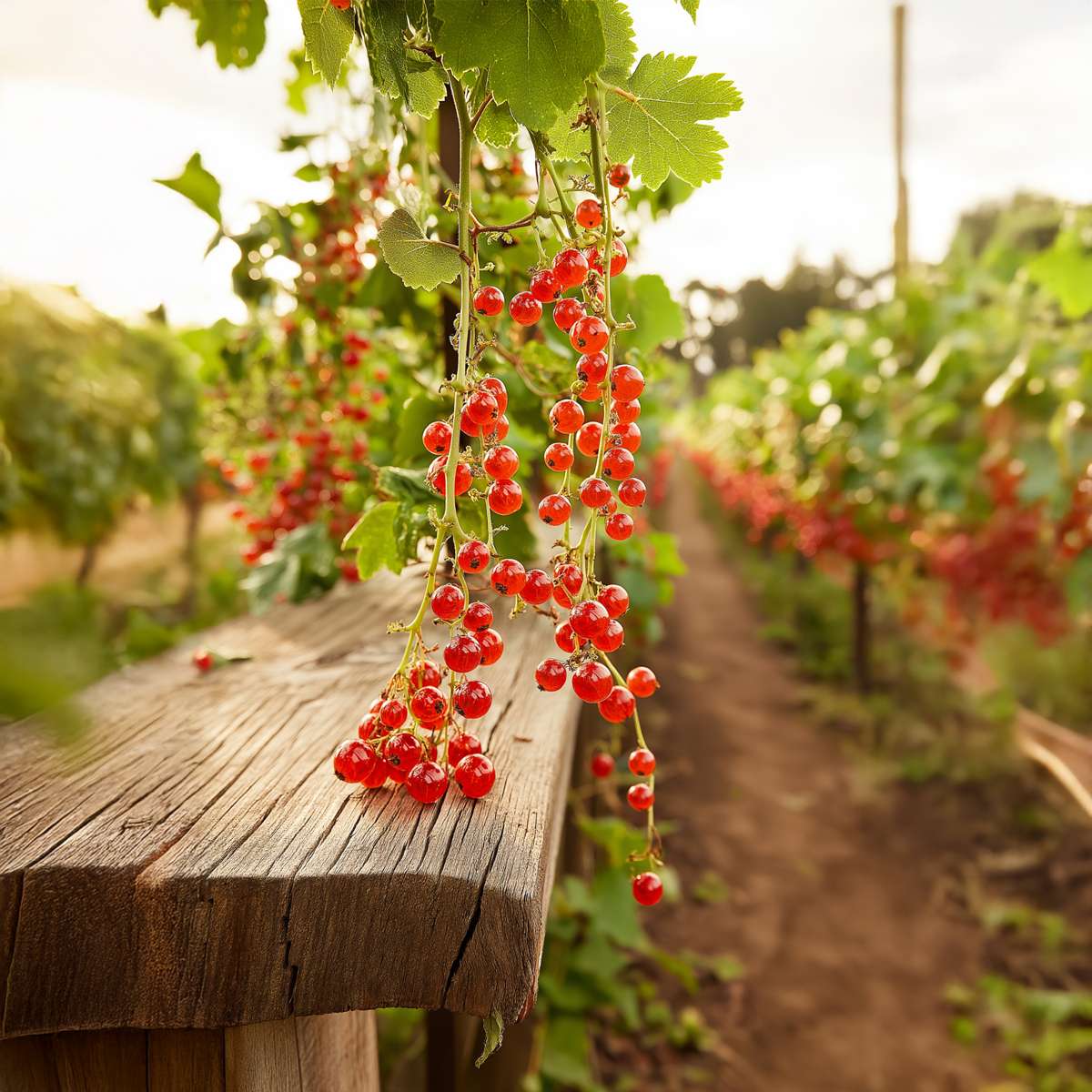 Groseillier à grappes - Set de 4 - Ribes rubrum - Hauteur 50-60cm - ⌀15cm