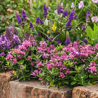 Buisson de Véronique - Set de 36 - Hebe pinguifolia - Hauteur 15-20cm - ⌀10,5cm