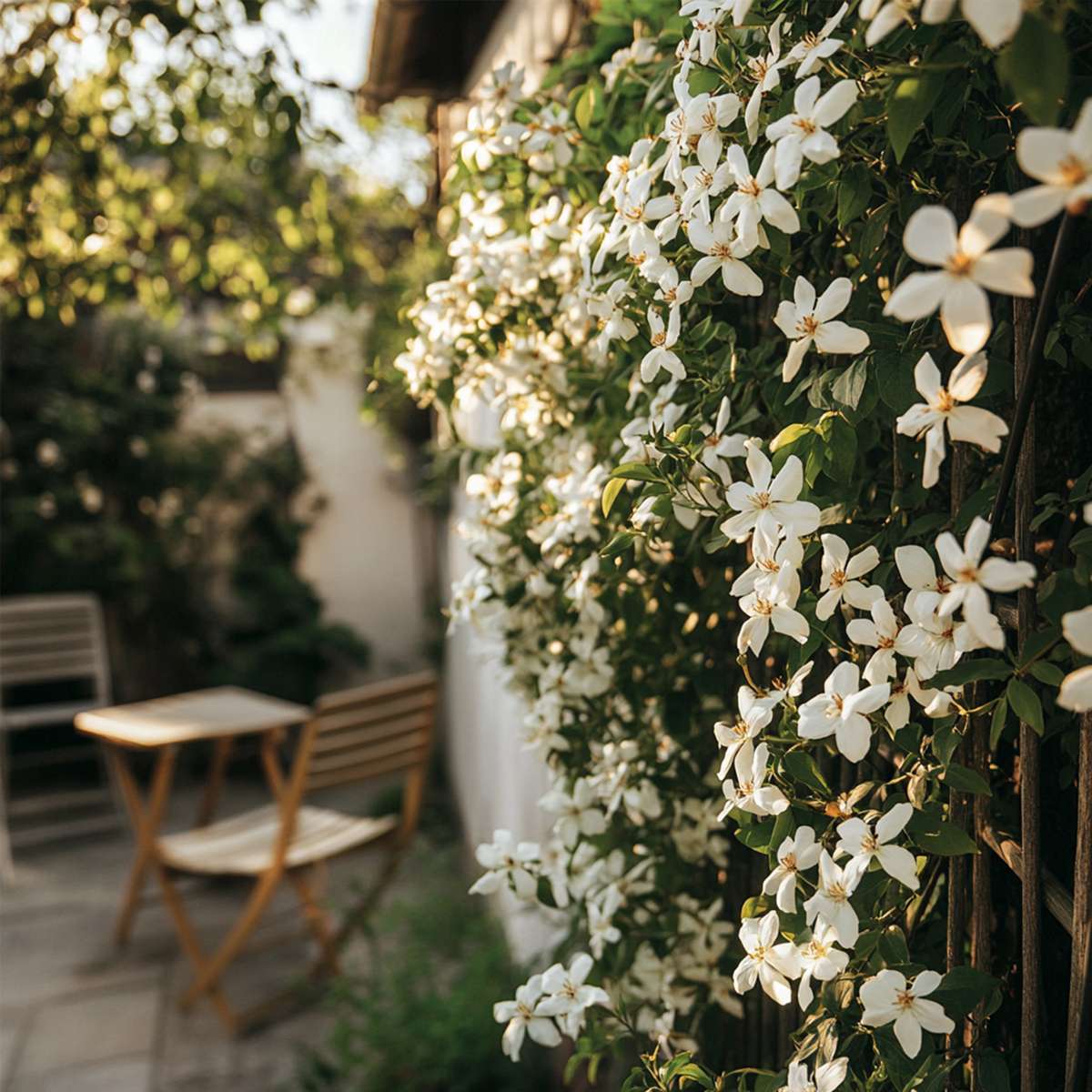 Jasmin étoilé - Set de 8 - Trachelospermum jasminoides - H110-120cm - ⌀17cm