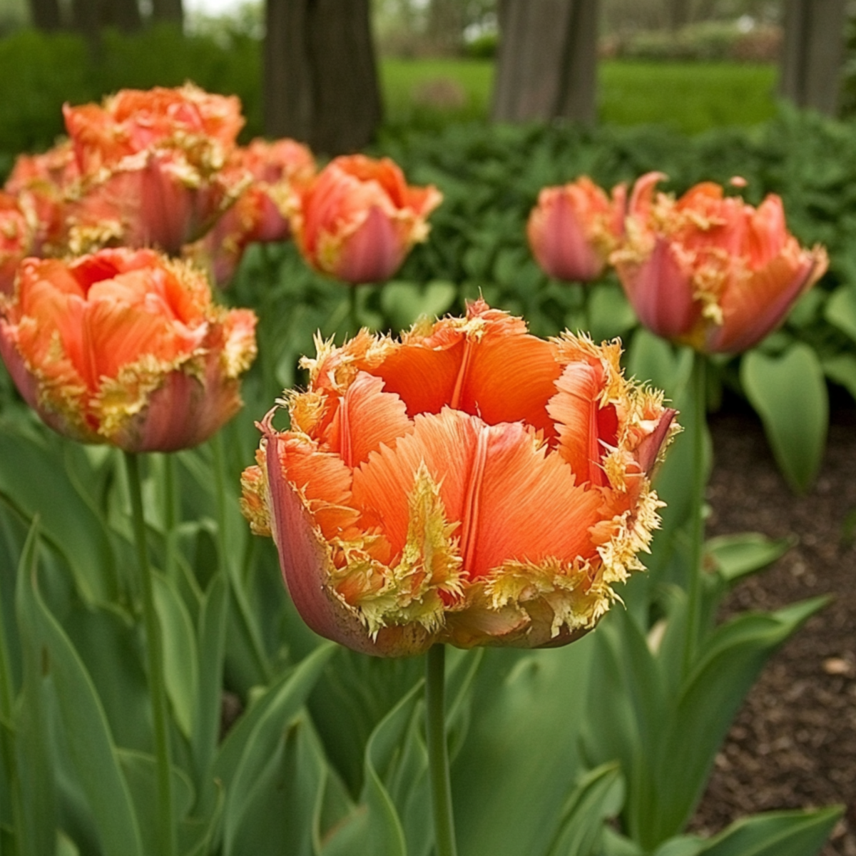 Tulipe - Set de 15 - Tulipa 'Brisbane' - Bulbes à fleurs - Rose